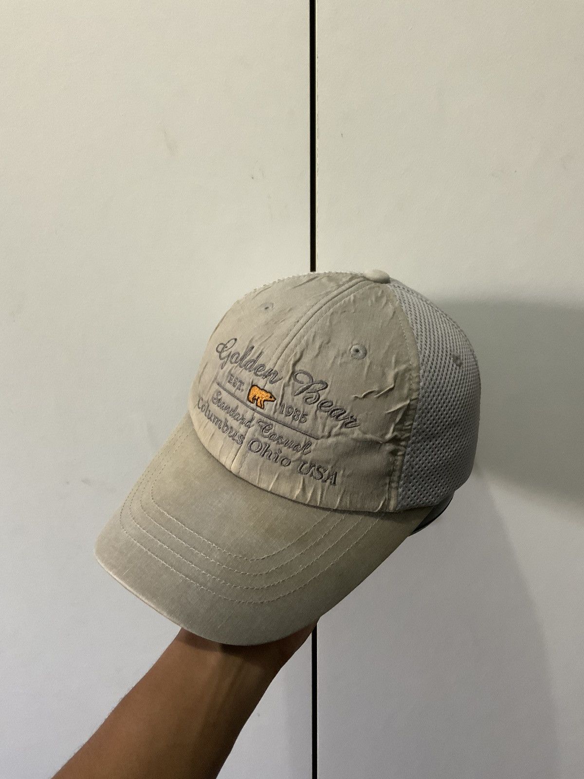 Designer × Golden Bear Golden Bear Columbus Ohio USA Trucker Hat Size ONE SIZE - 1 Thumbnail