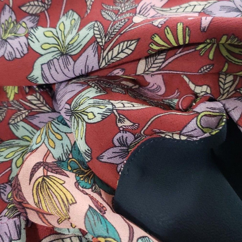 Designer CT1782 Johnny Was-Jade Collection NWOT Floral Lined Dress XL Size XL / US 12-14 / IT 48-50 - 6 Thumbnail