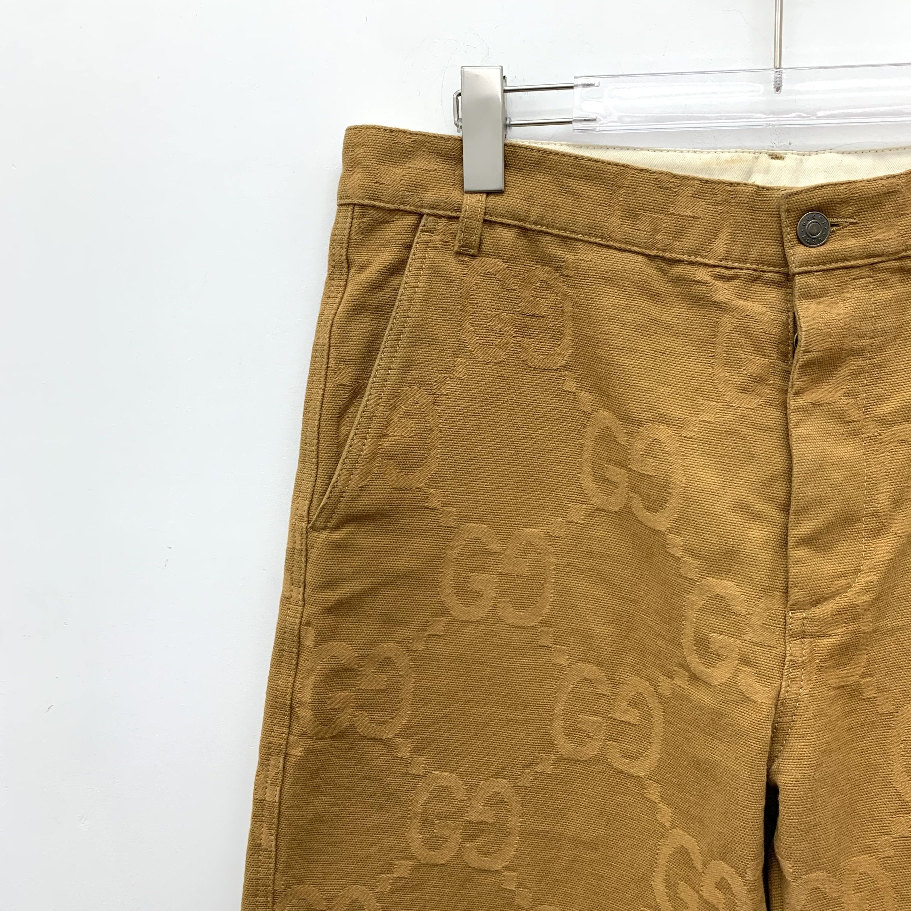 Gucci Gucci 23 Logo Jacquard Sweatpants Brown (50/L) Size US 34 / EU 50 - 3 Thumbnail