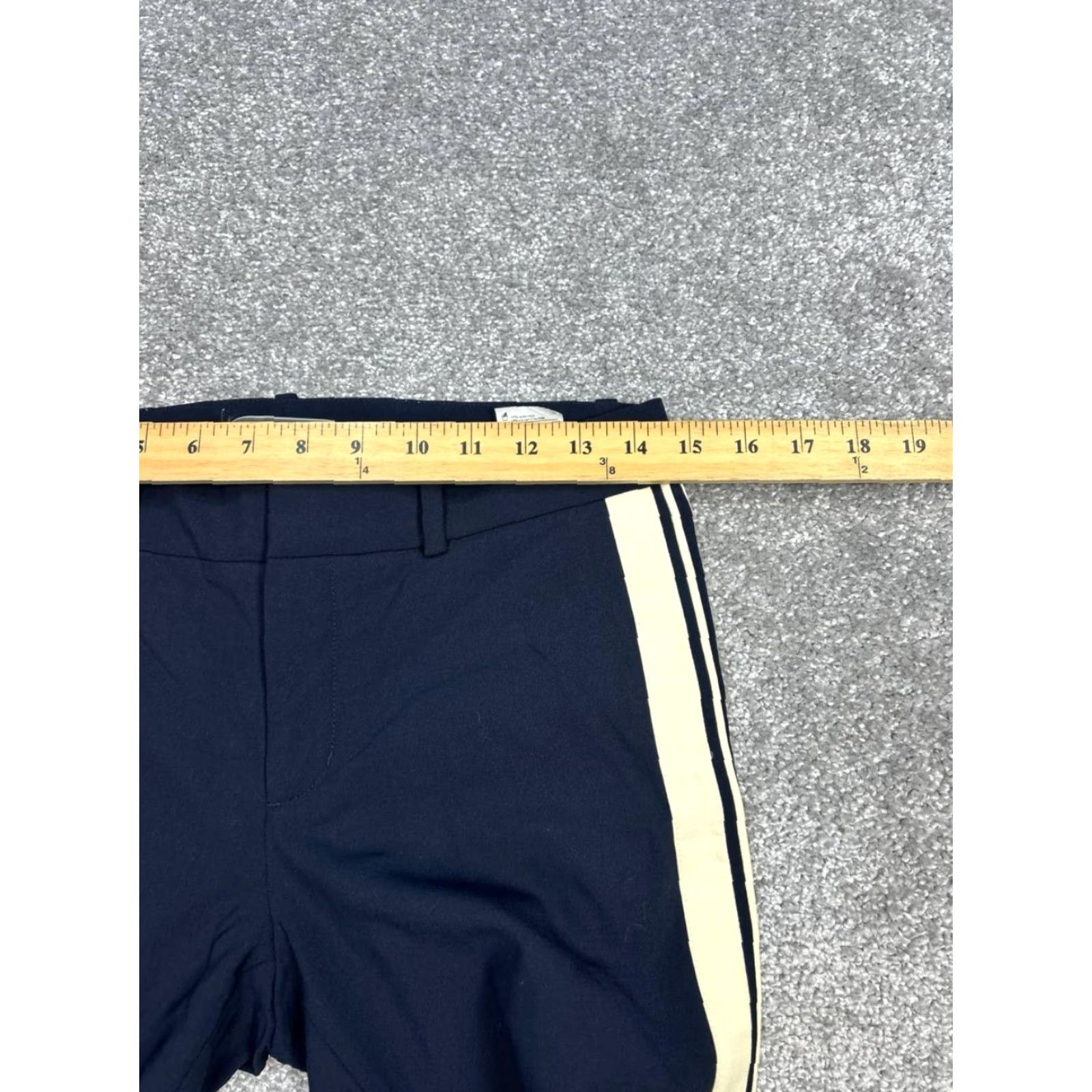 Vince Vince Women's Pants Ankle Blue Wool Stretch Side Stripe Mid Rise Straight Leg Size 26" / US 2 / IT 38 - 7 Thumbnail