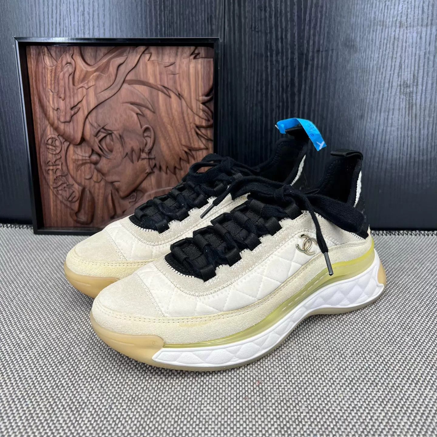 Chanel Chanel Suede Paneled Sneakers Women's 35.5 Size US 5 / IT 35 - 1 Thumbnail