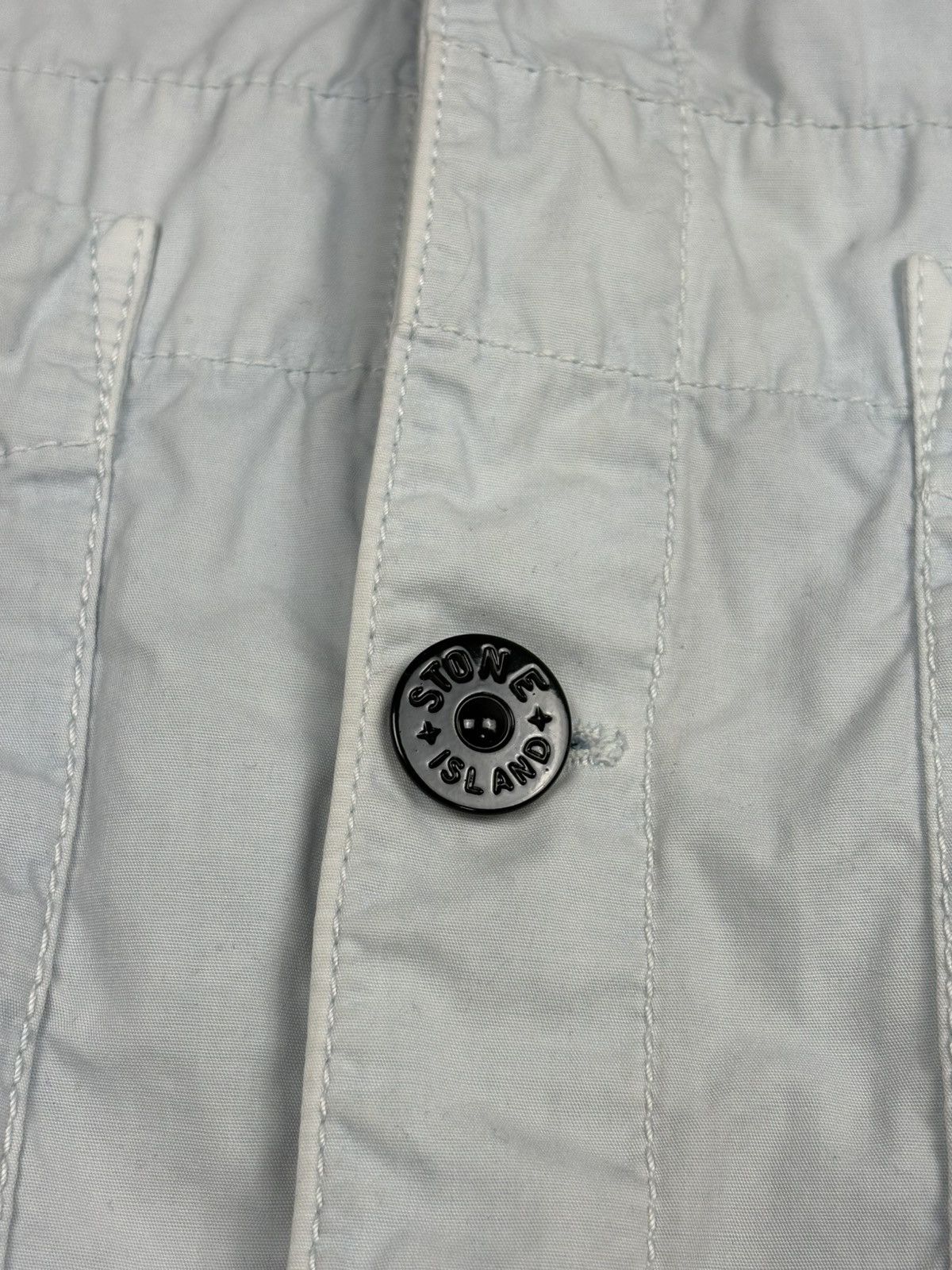 Stone Island Stone Island 2021 Pale Blue Cotton Overshirt - M Size US M / EU 48-50 / 2 - 3 Thumbnail