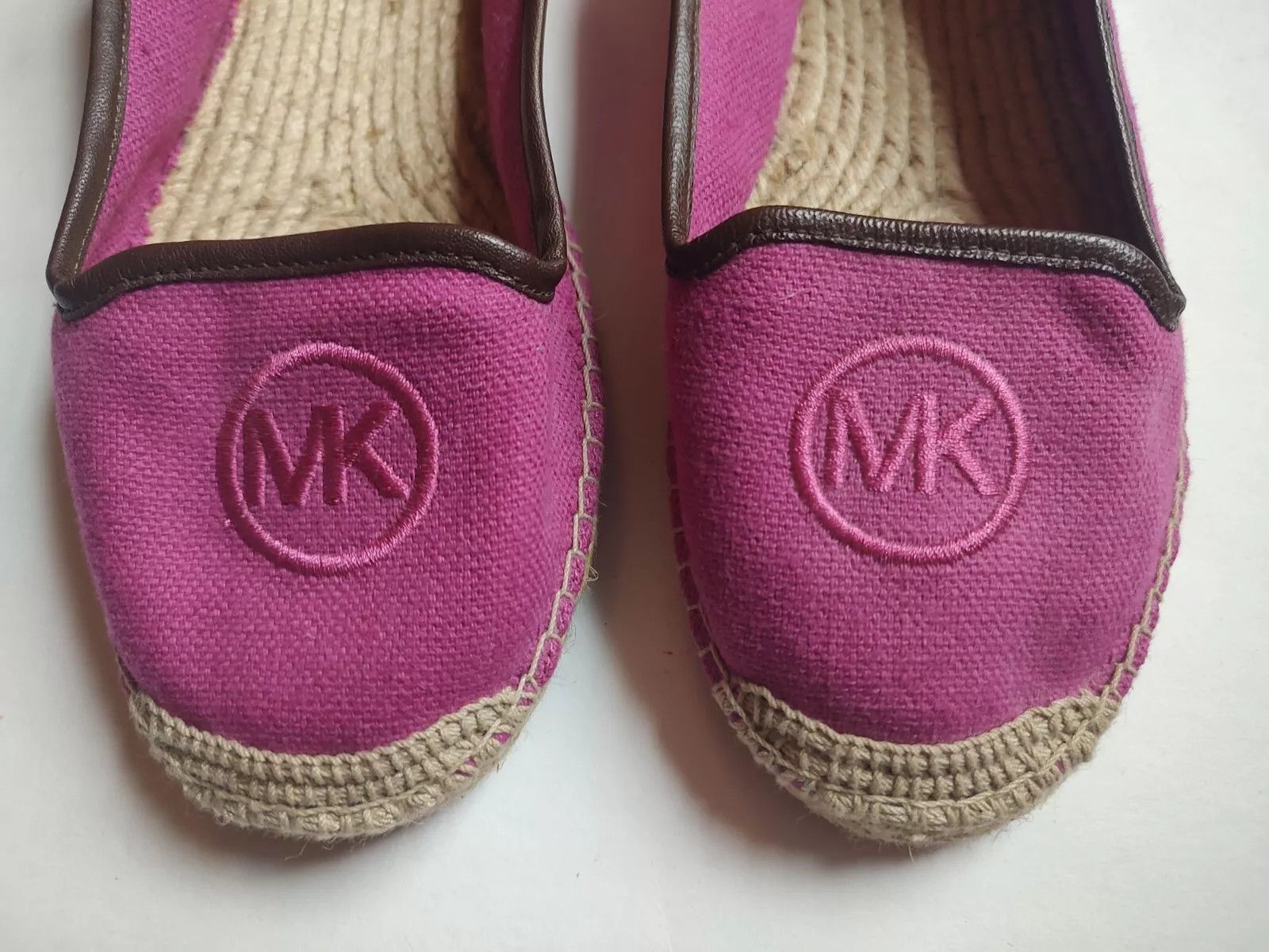 Michael Kors Michael Kors KELI Canvas Jute Espadrilles Flats Pink 8 Size US 8 / IT 38 - 1 Thumbnail