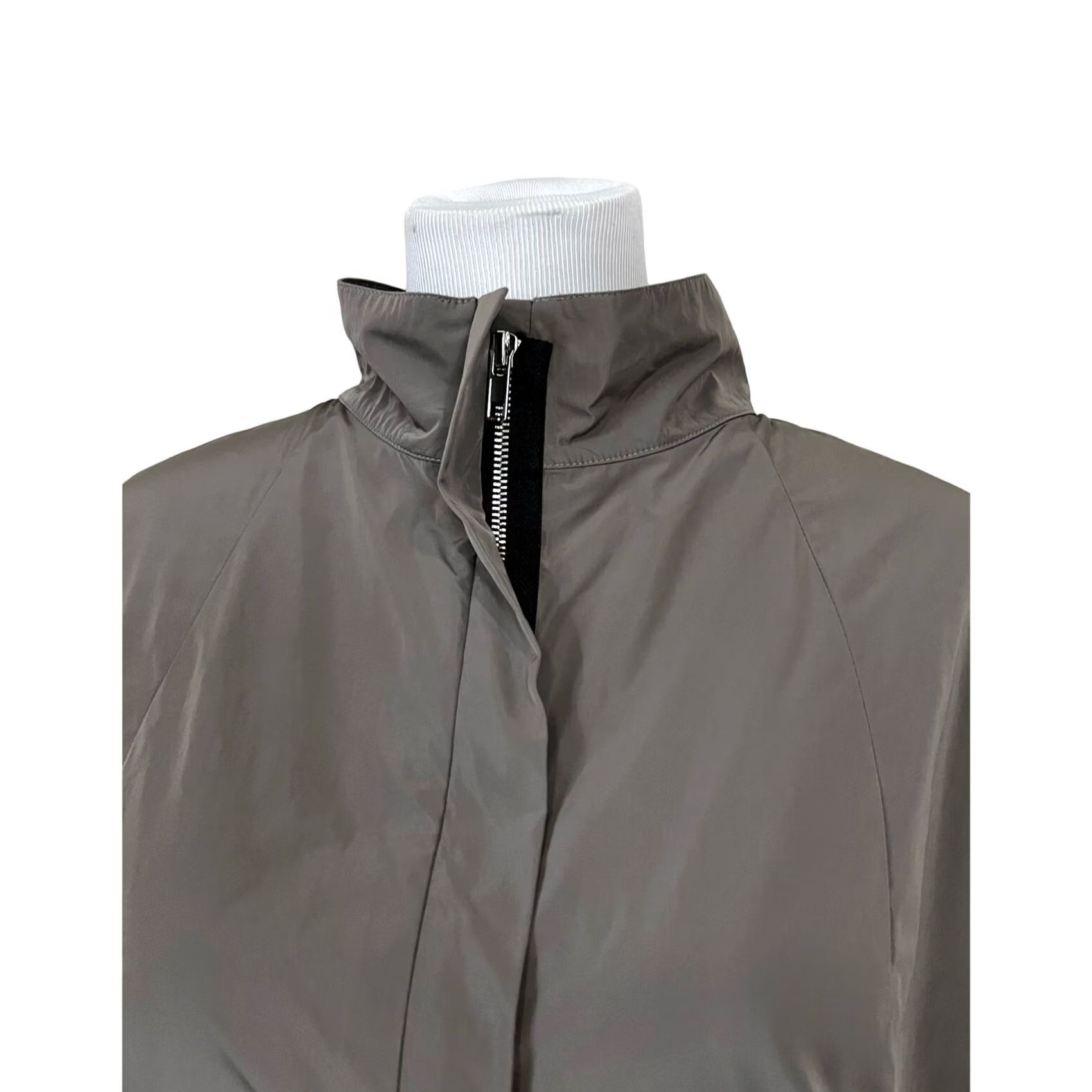 Vintage Sun Kim Women’s Jacket Pullover Water Repellent 3/4 Sleeve XS Gray Pockets Pullover Lightweight Collared Zip Accent Boston Jacket Womens XS Size XS / US 0-2 / IT 36-38 - 3 Thumbnail