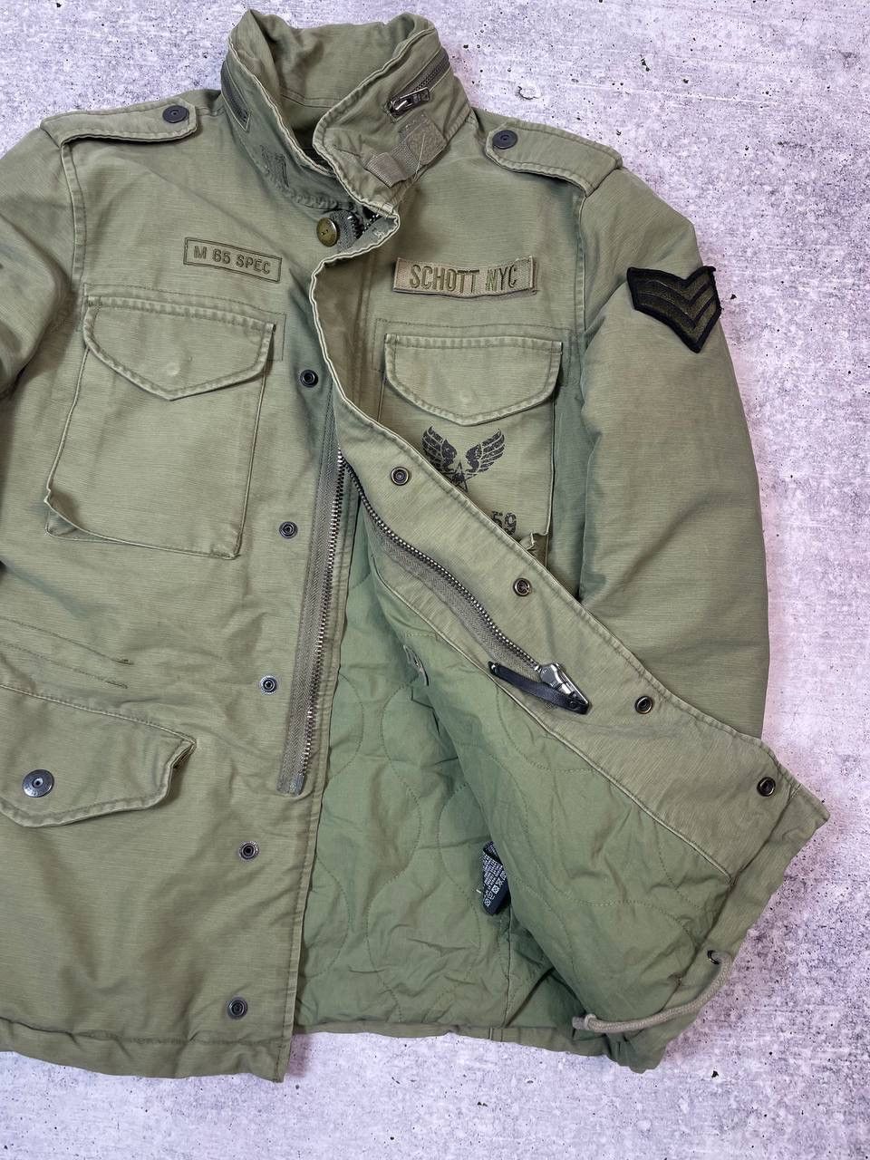 Schott Vintage Scott NYC M 65 Military Army Jacket Y2K Size US M / EU 48-50 / 2 - 5 Thumbnail