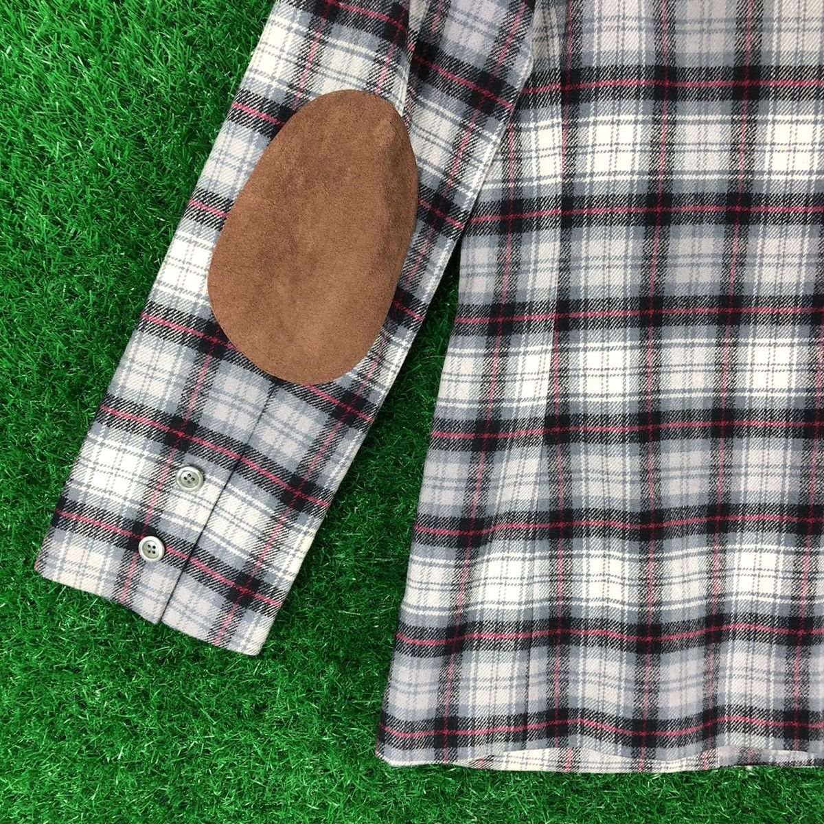 Japanese Brand Vintage 80's Wool Coat Jacket Checkered for Ladies by VIVID Size XS / US 0-2 / IT 36-38 - 6 Thumbnail
