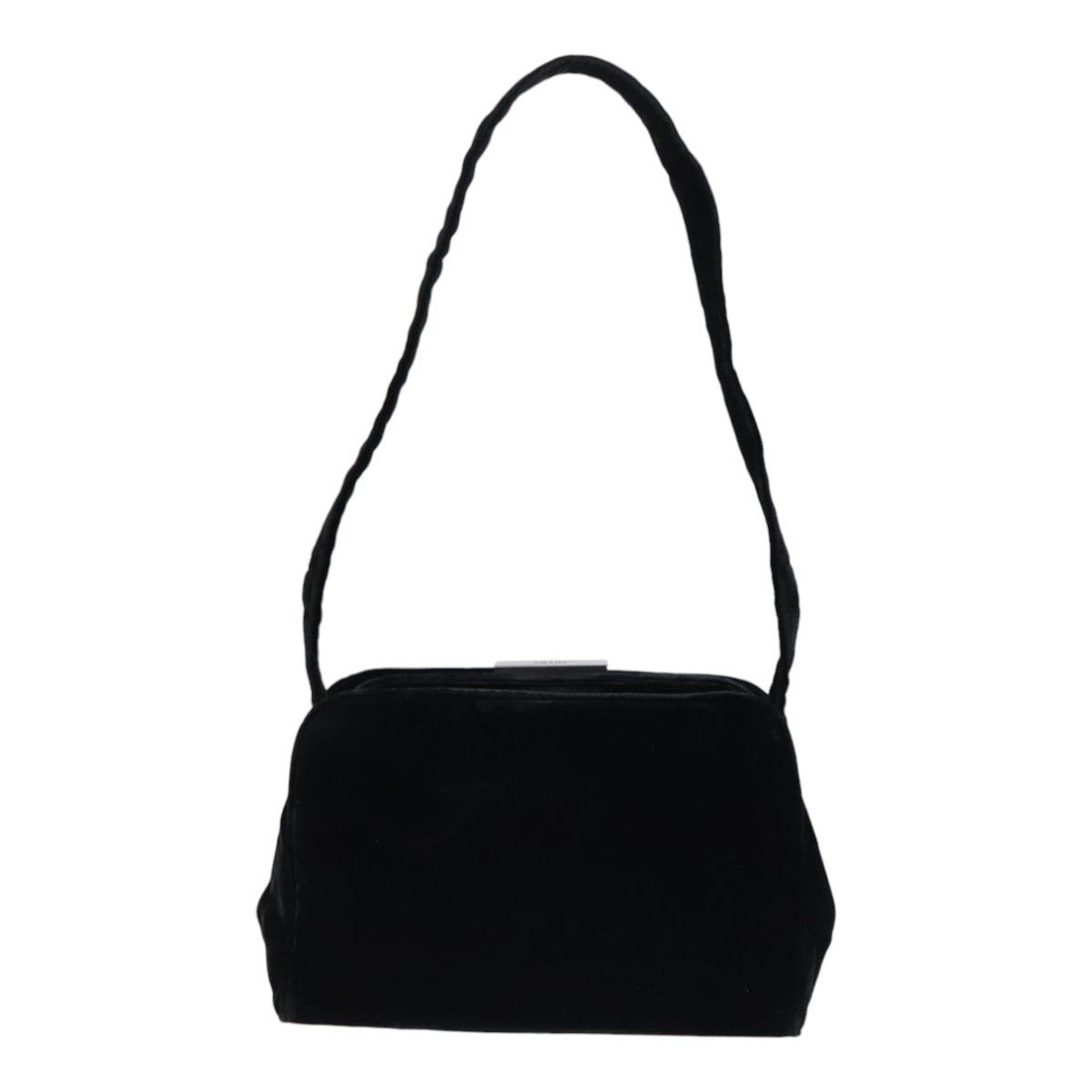 Prada Black Velvet Shoulder Bag (Pre-Owned) Size ONE SIZE - 1 Thumbnail