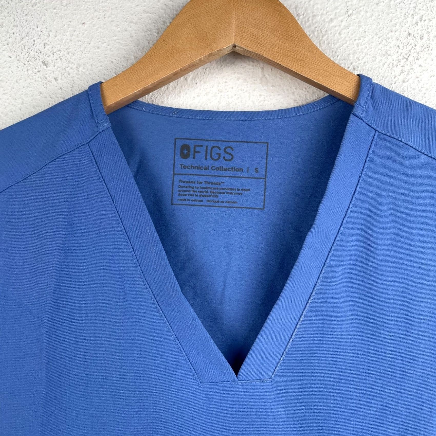 Vintage FIGS Technical Collection Blue Scrub Top Womens Size S Double Pocket Shirt Womens Blue Scrub Top Size S / US 4 / IT 40 - 5 Thumbnail