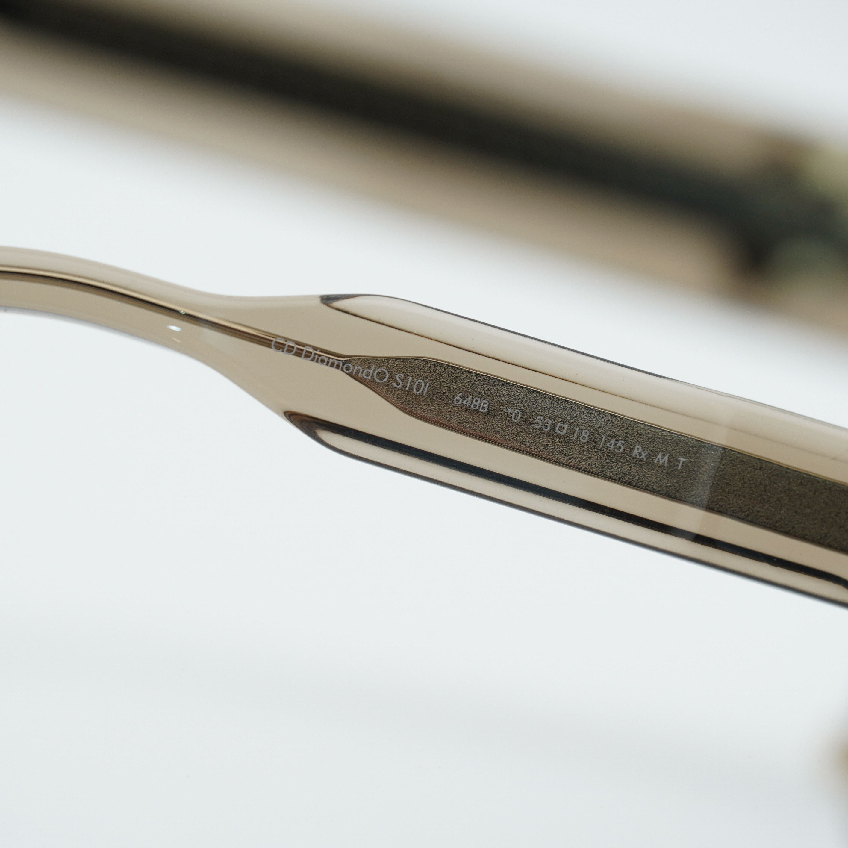 Dior Dior CD DIAMONDO S10I 64BB Eyeglasses Brown 53mm Square Fram Size ONE SIZE - 8 Thumbnail
