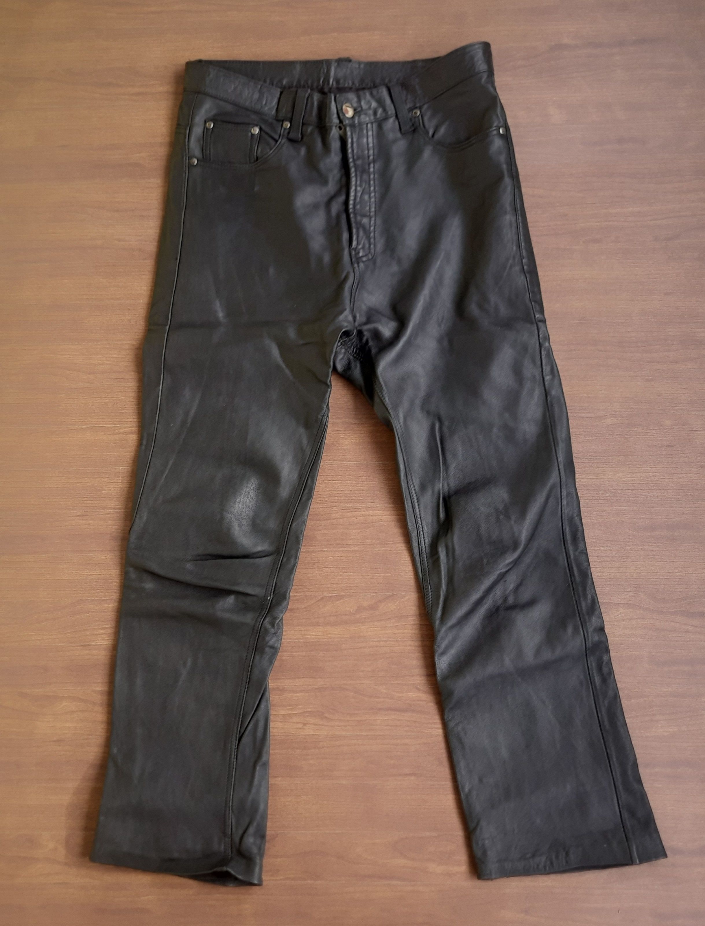 Beauty Beast Y2K No Label Leather Pants Japan Grunge Size US 30 / EU 46 - 2 Thumbnail