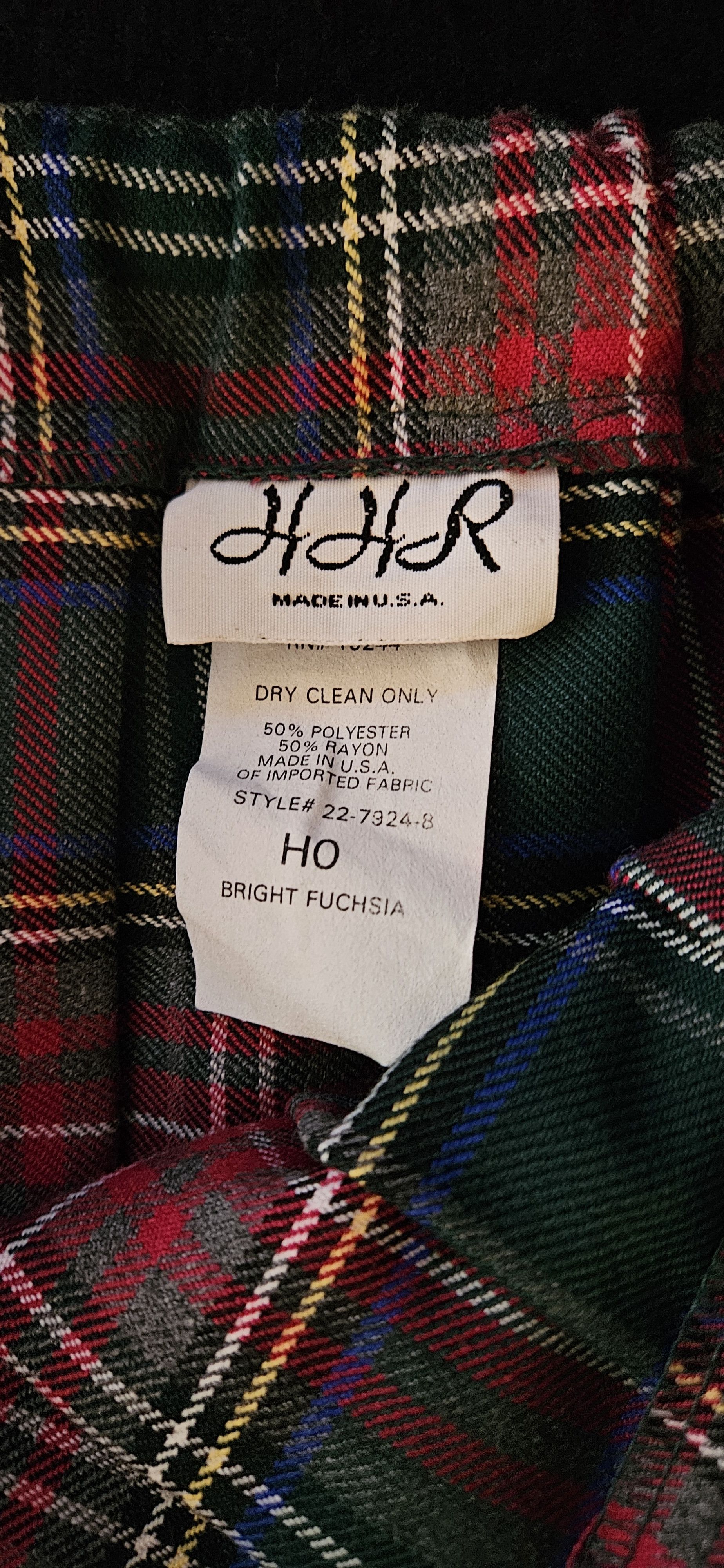 Other Vintage 1980's HHR plaid pleated skirt Size 27" / US 4 / IT 40 - 3 Thumbnail