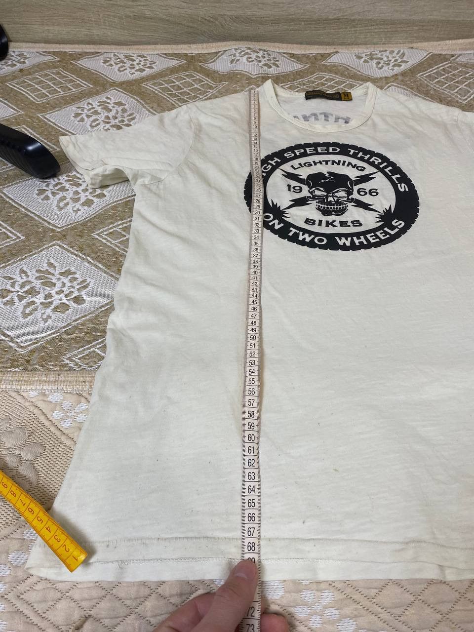 Johnson Motors 🔥 Johnson Motors High Speed Thrills Lightning Bikers T Shirt Size US M / EU 48-50 / 2 - 11 Thumbnail