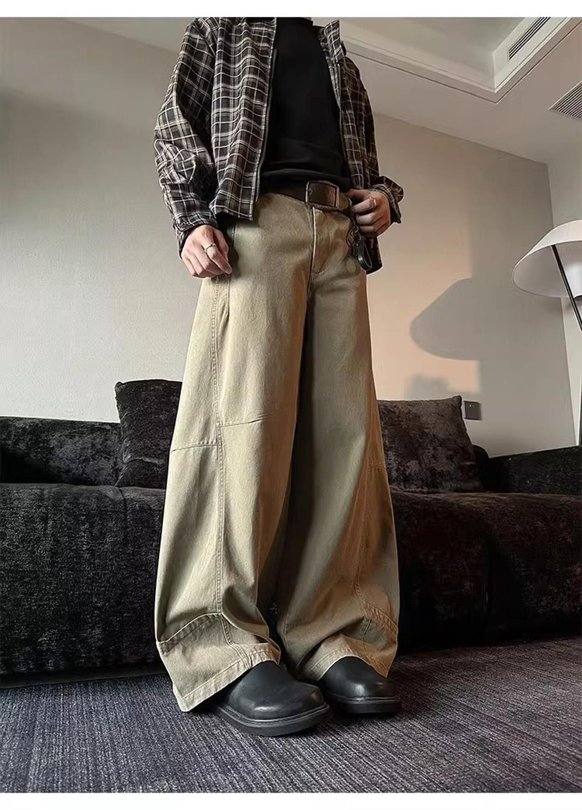 Japanese Brand Baggy Wide-Leg Trousers Size US 32 / EU 48 - 5 Thumbnail