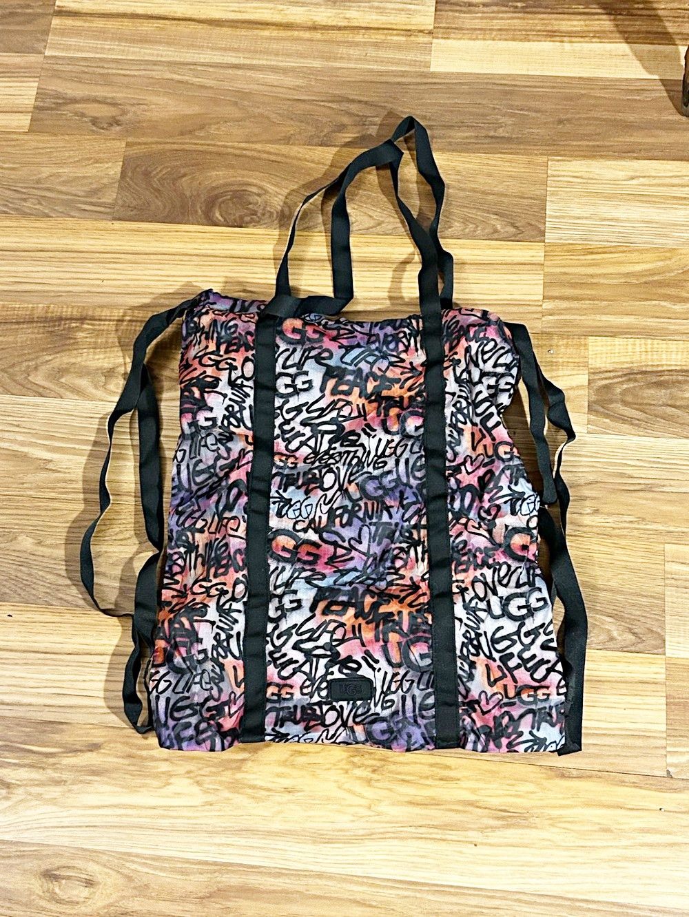 Ugg Ugg Graffiti Pouch Alandra Parachute Bag Tote Backpack Size ONE SIZE - 5 Thumbnail