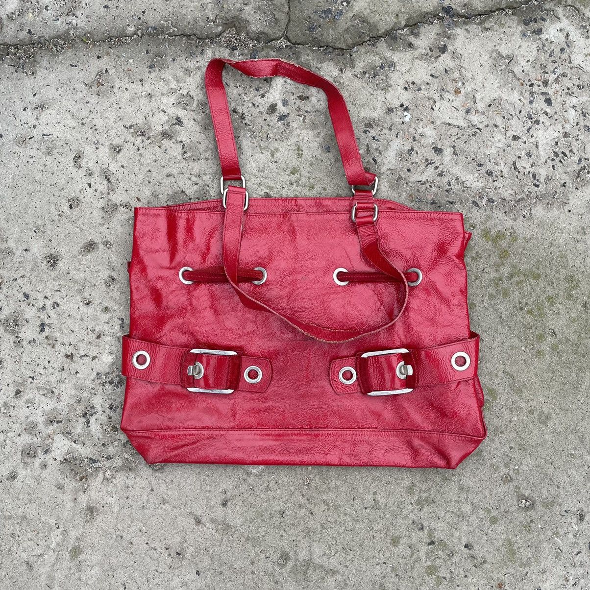 Japanese Brand × Vintage Vintage Madi Pelletteria Genuine Leather Bag Y2K USA Size ONE SIZE - 1 Thumbnail