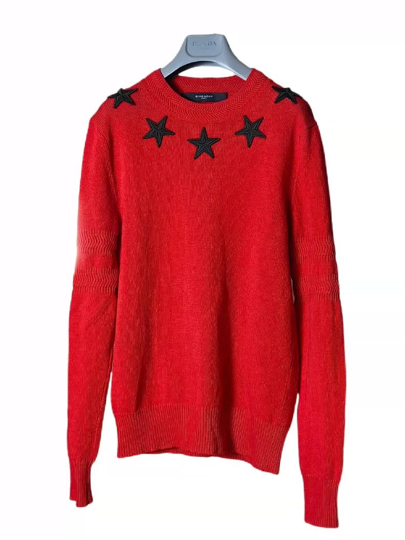 Givenchy Sketch Deer Merino Wool Blended Crewneck Sweater 2