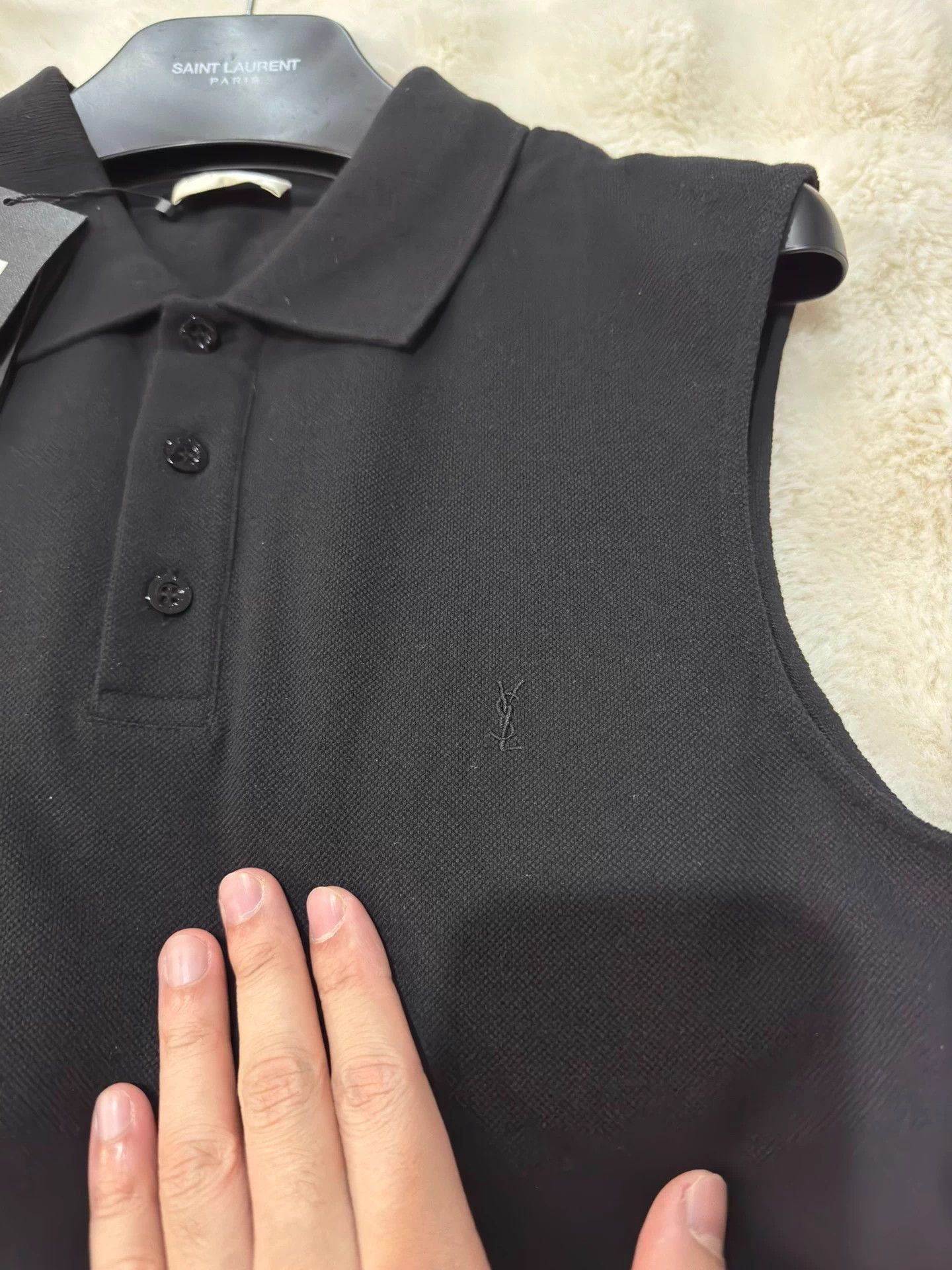 Saint Laurent Paris Saint Laurent SLP Embroidered Sleeveless Vest M Size M / US 6-8 / IT 42-44 - 4 Thumbnail