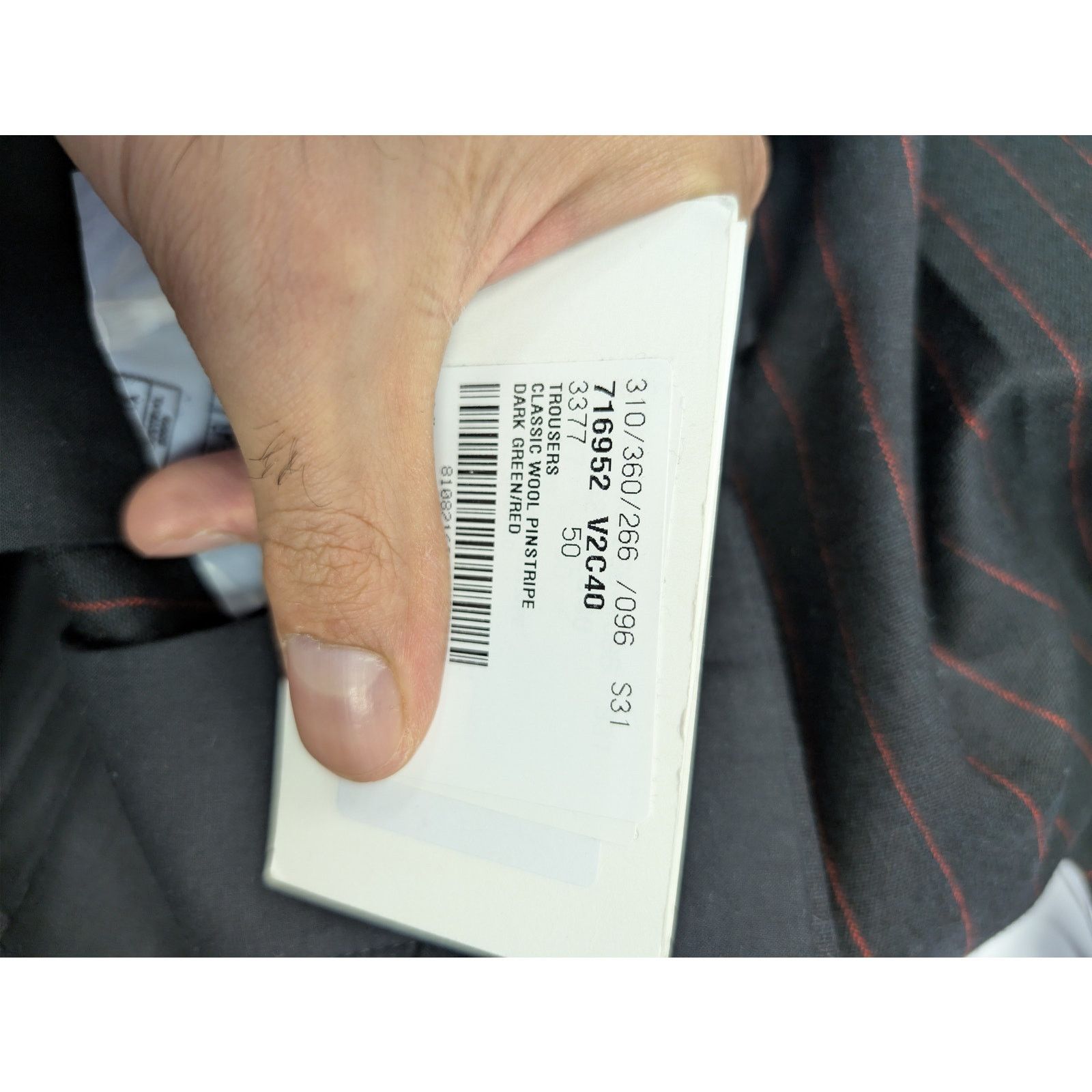 Bottega Veneta o1rshd1 Classic Wool Pinstripe Trousers Casual Pants Size US 34 / EU 50 - 22 Thumbnail