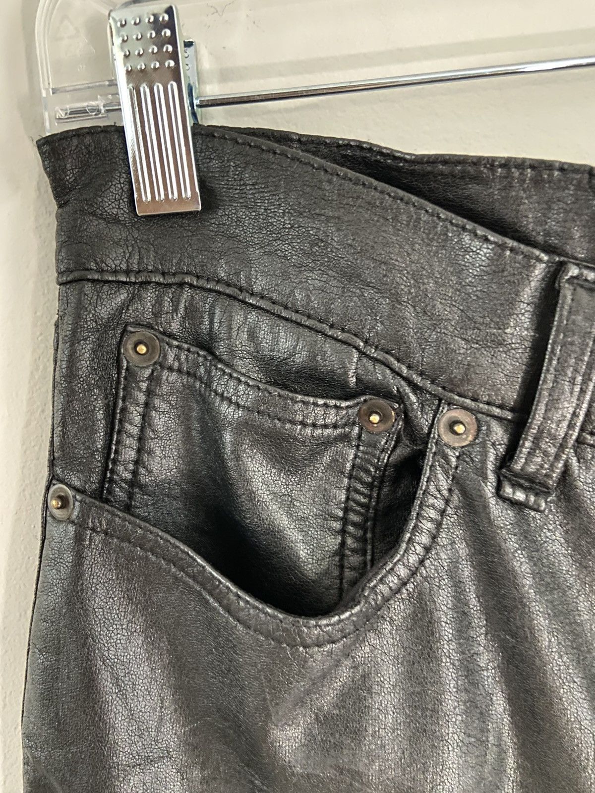 Saint Laurent Paris Saint Laurent polyurethane jeans Size US 29 - 3 Thumbnail