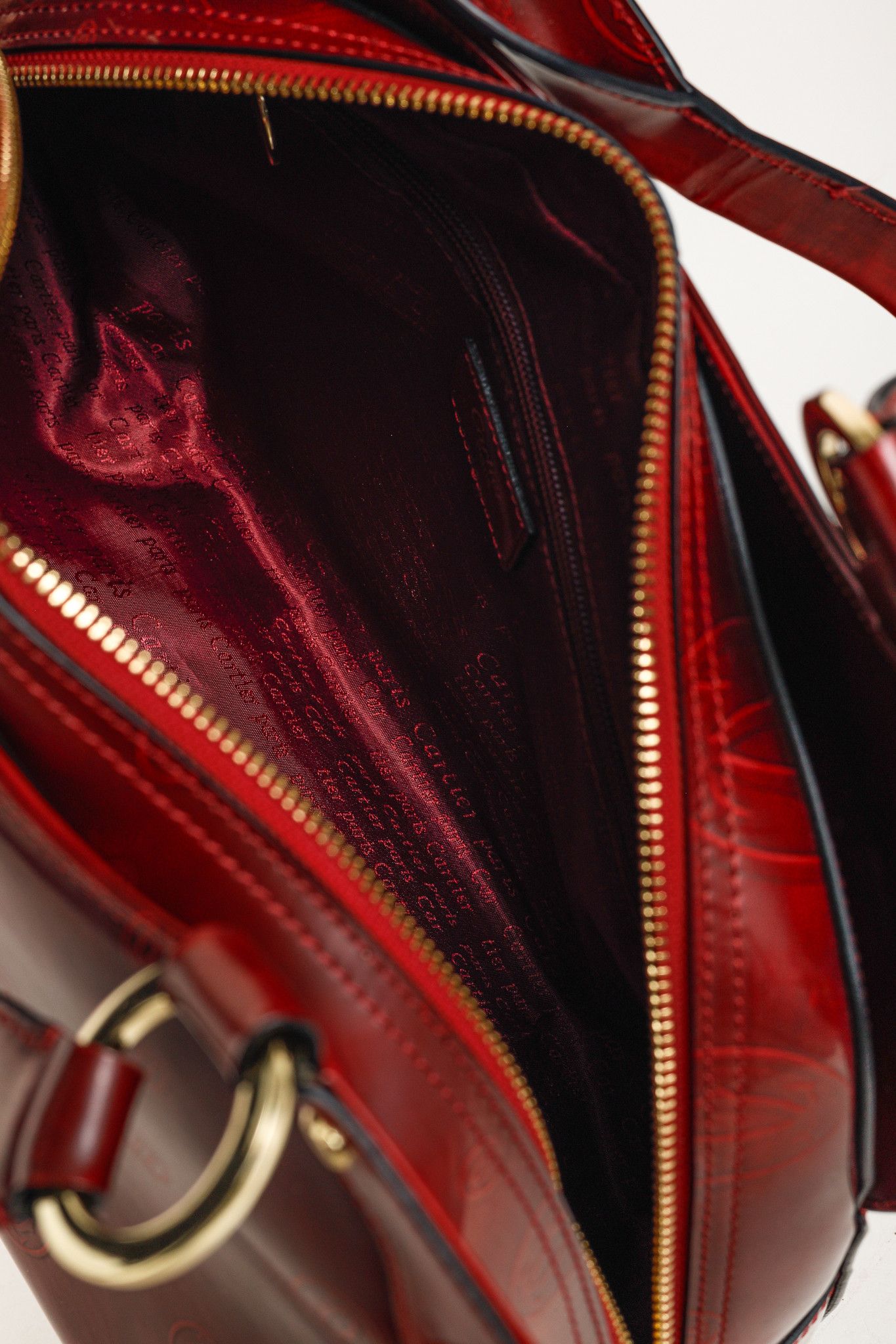 Cartier Cartier Marcello Red Happy Birthday Leather Shoulder Bag Size ONE SIZE - 12 Thumbnail