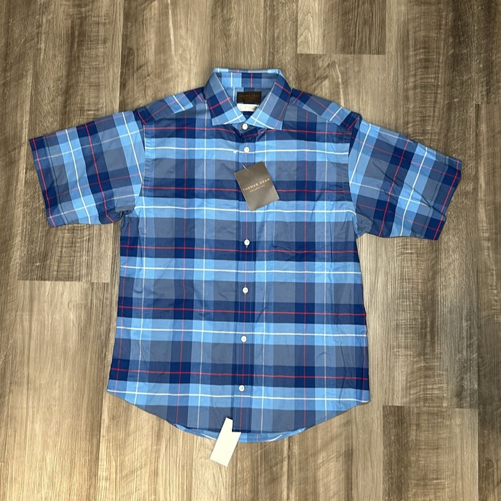 Thomas Dean Thomas Dean Collection Short Sleeve Button Down - Small Size US S / EU 44-46 / 1 - 2 Thumbnail