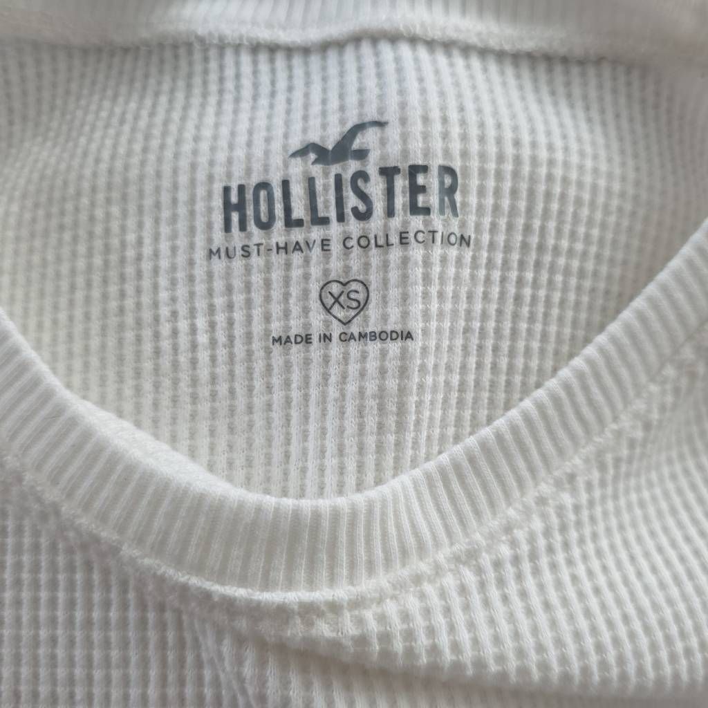Hollister Hollister Women's Size XS White Waffle Weave Sleeveless Crop Size XS / US 0-2 / IT 36-38 - 2 Thumbnail