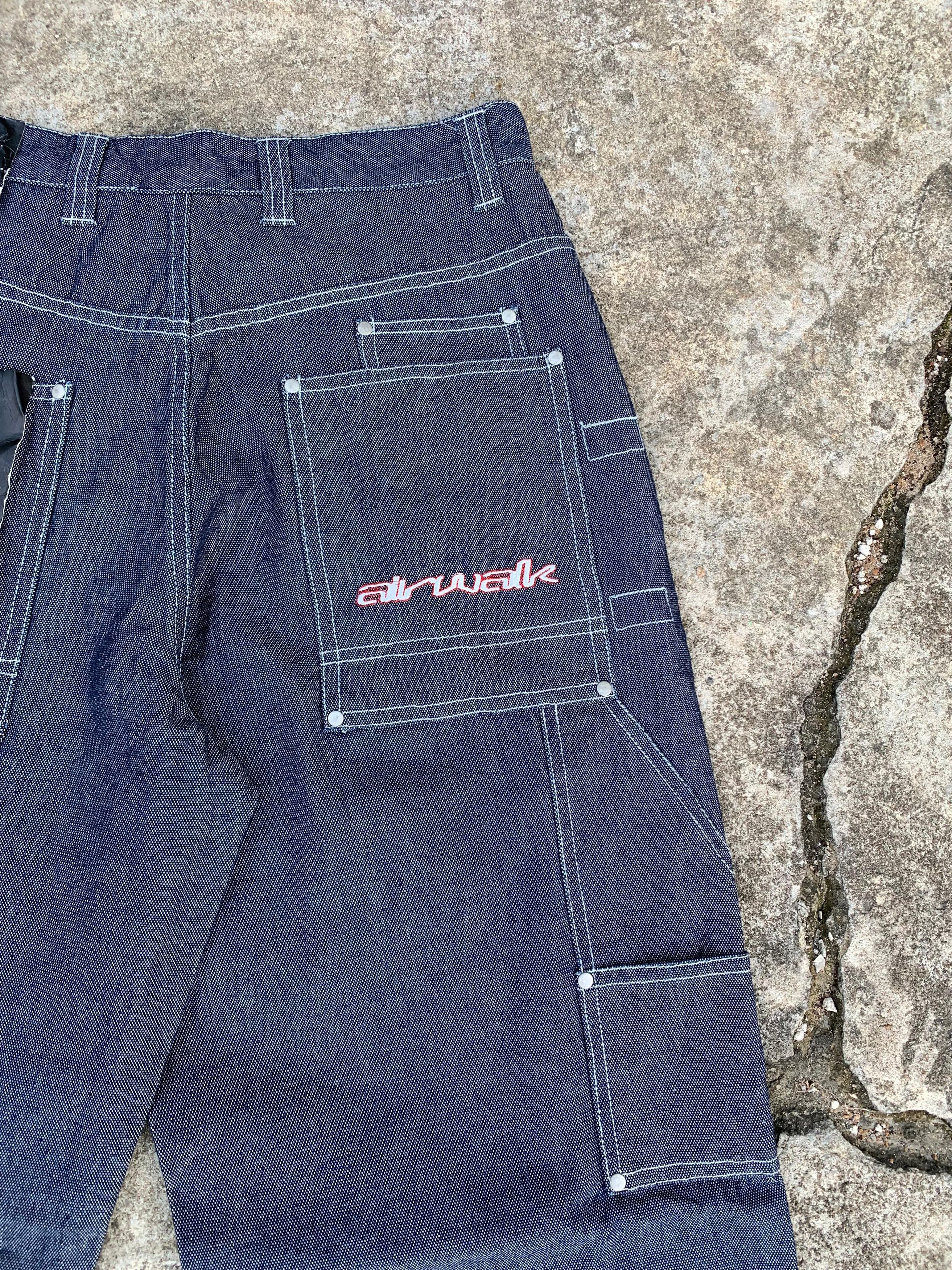 Airwalk × Japanese Brand × Vintage VTG 90s BNWT Airwalk Carpenter Baggy Denim Pants Size US 36 / EU 52 - 6 Thumbnail