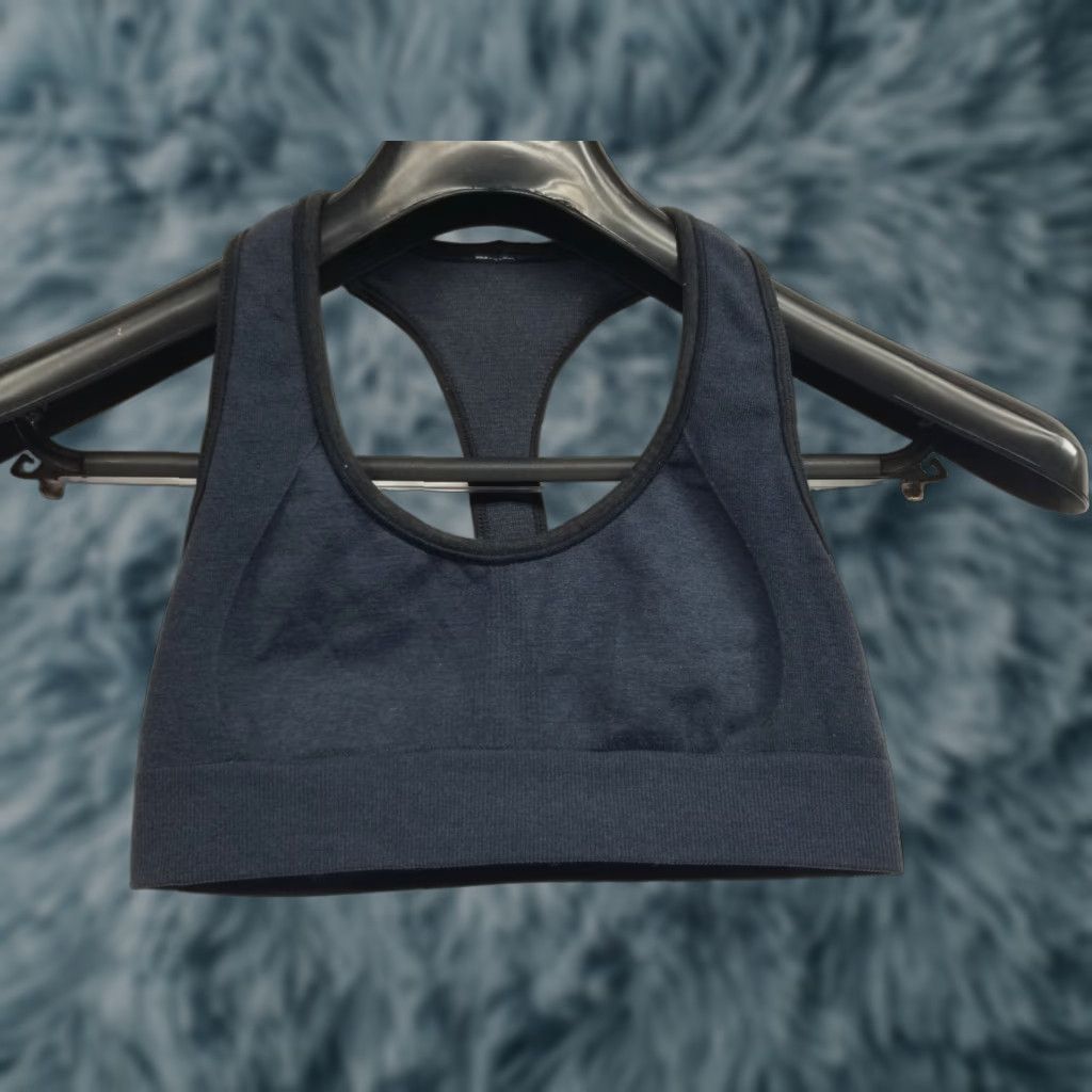 Lululemon Lululemon Sports Bra Womens S Blue Racerback Wireless Pullover See Pics No Padding Full Cup Lightweight Stretch Logo Activewear Athleisure Size ONE SIZE - 1 Thumbnail