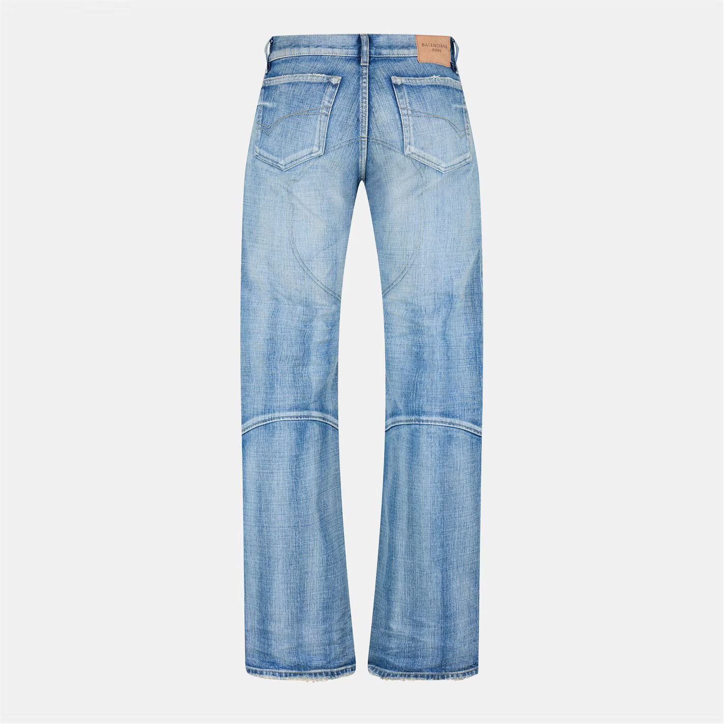 Balenciaga o1g2r1mq0226 Low Waist Slim Fit Jeans In Blue Size US 30 / EU 46 - 2 Thumbnail
