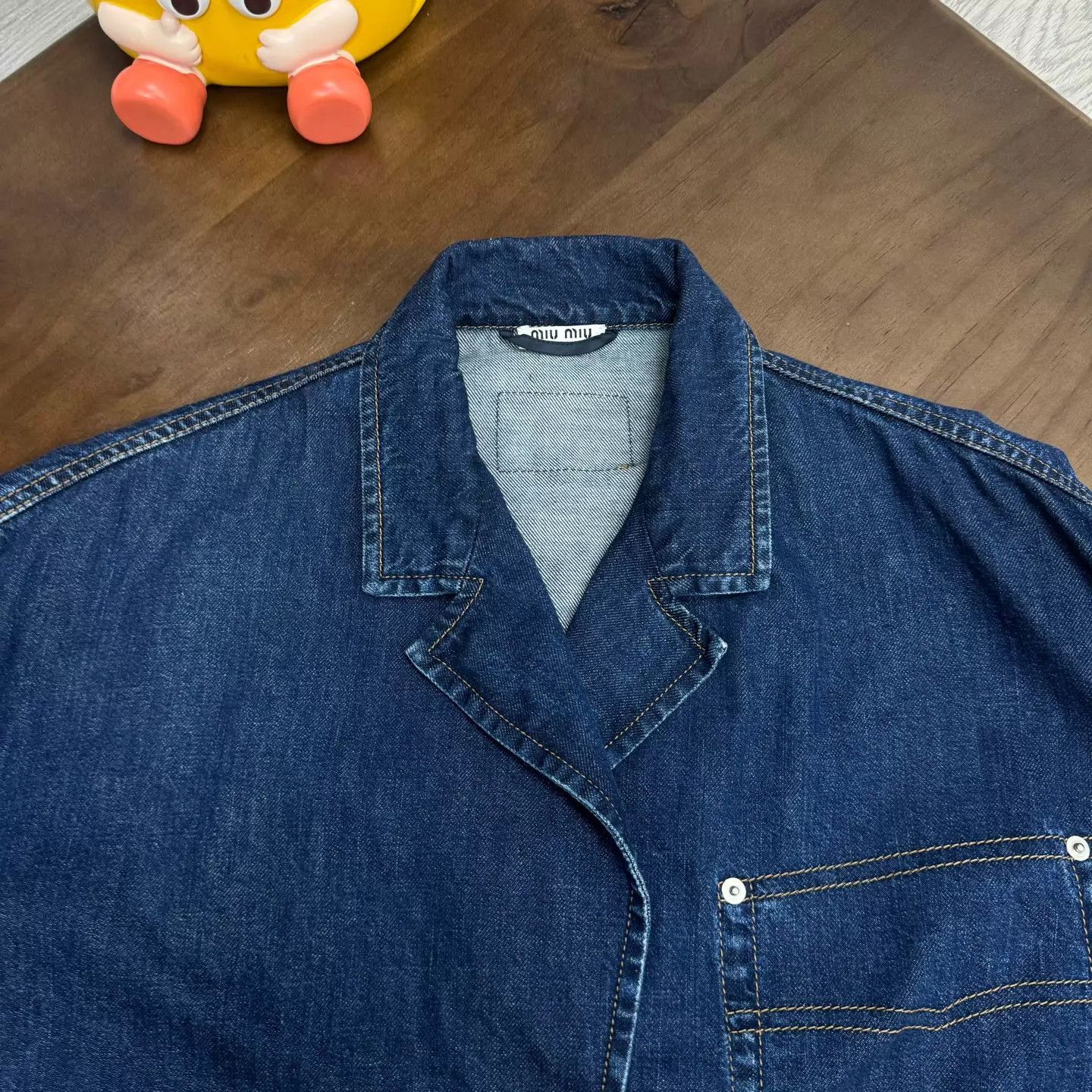 Miu Miu MIU MIU blue denim jacket women's Size S / US 4 / IT 40 - 3 Thumbnail