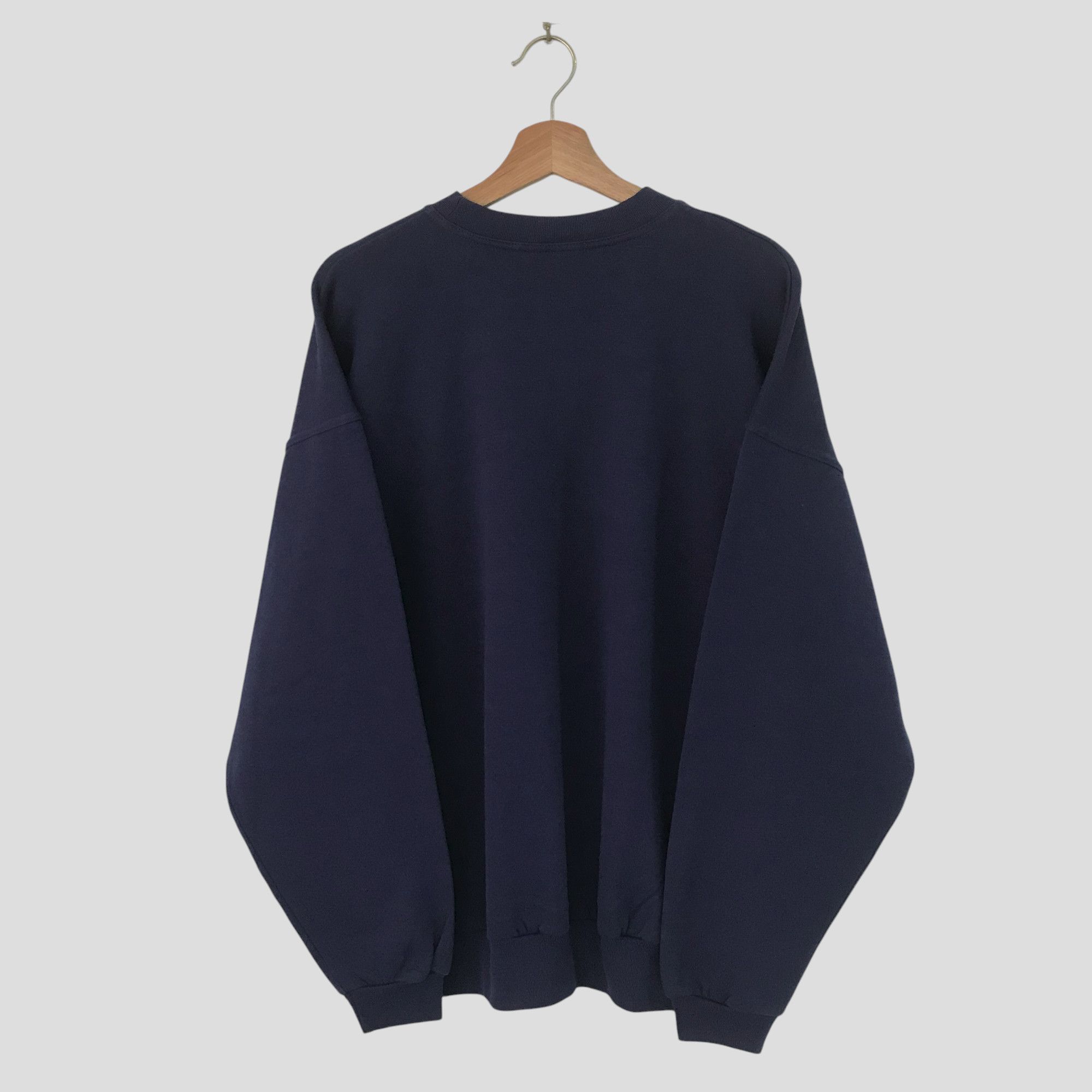 Vintage vintage blue sweatshirt - 628 Size US XL / EU 56 / 4 - 2 Thumbnail
