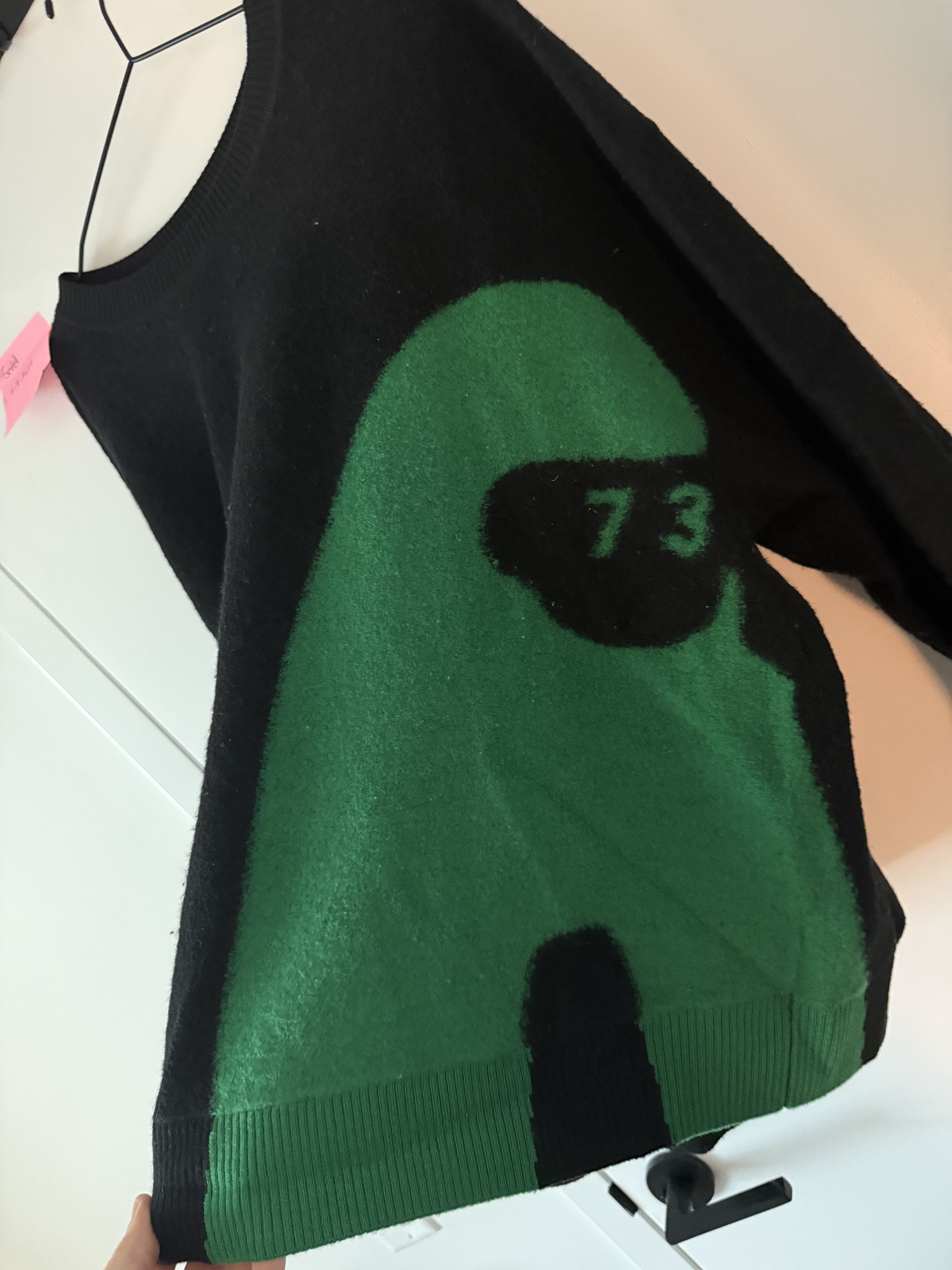 Other A PERSONAL NOTE 73 PATTERN SWEATER - BLACK Size US XL / EU 56 / 4 - 3 Thumbnail