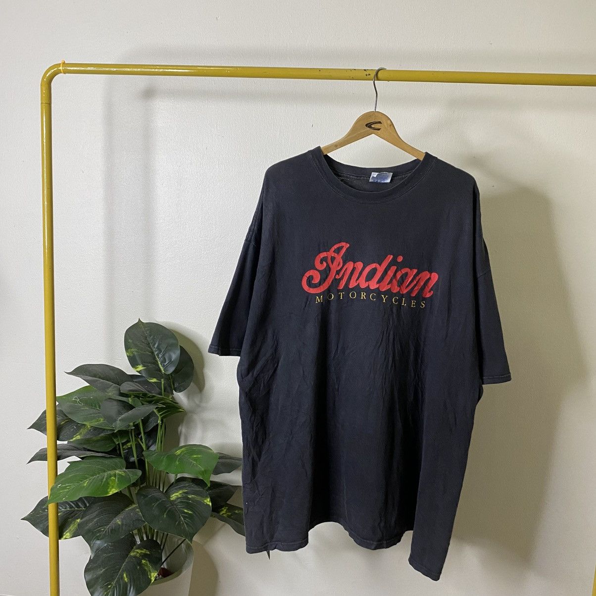 Indian Motorcycle Vintage 2000s Indian Motorcycle Biker Rider Promo T Shirt Size US XXL / EU 58 / 5 - 1 Thumbnail