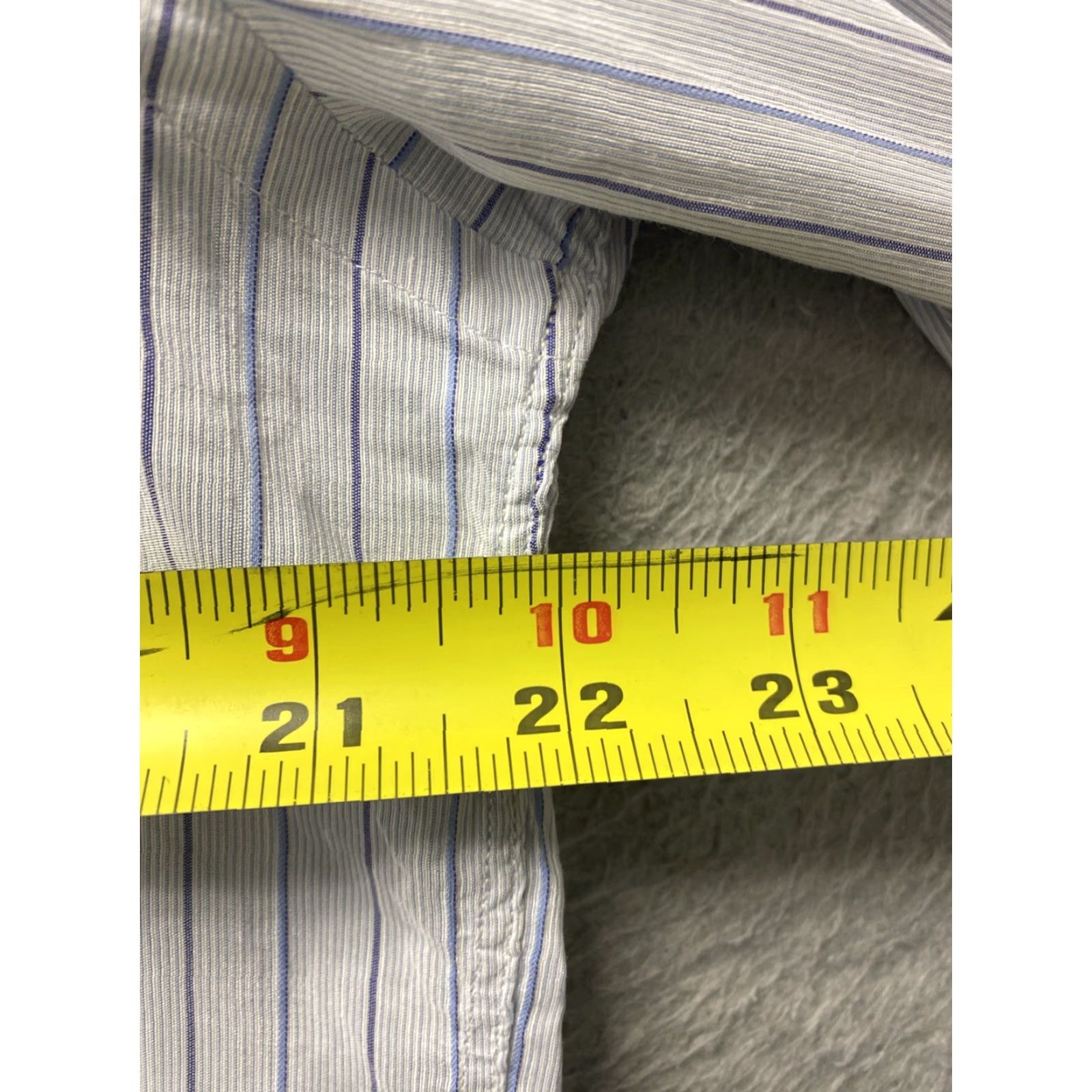 Vintage VINTAGE Dunhill Men’s Dress Shirt L Gray Stripe Formal Lightweight Button-up Size US L / EU 52-54 / 3 - 6 Thumbnail