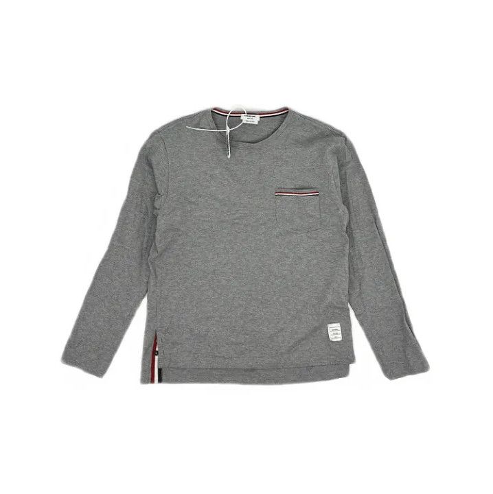 Thom Browne Thom Browne Gray Long Sleeve Hoodie Size US S / EU 44-46 / 1 - 1 Thumbnail