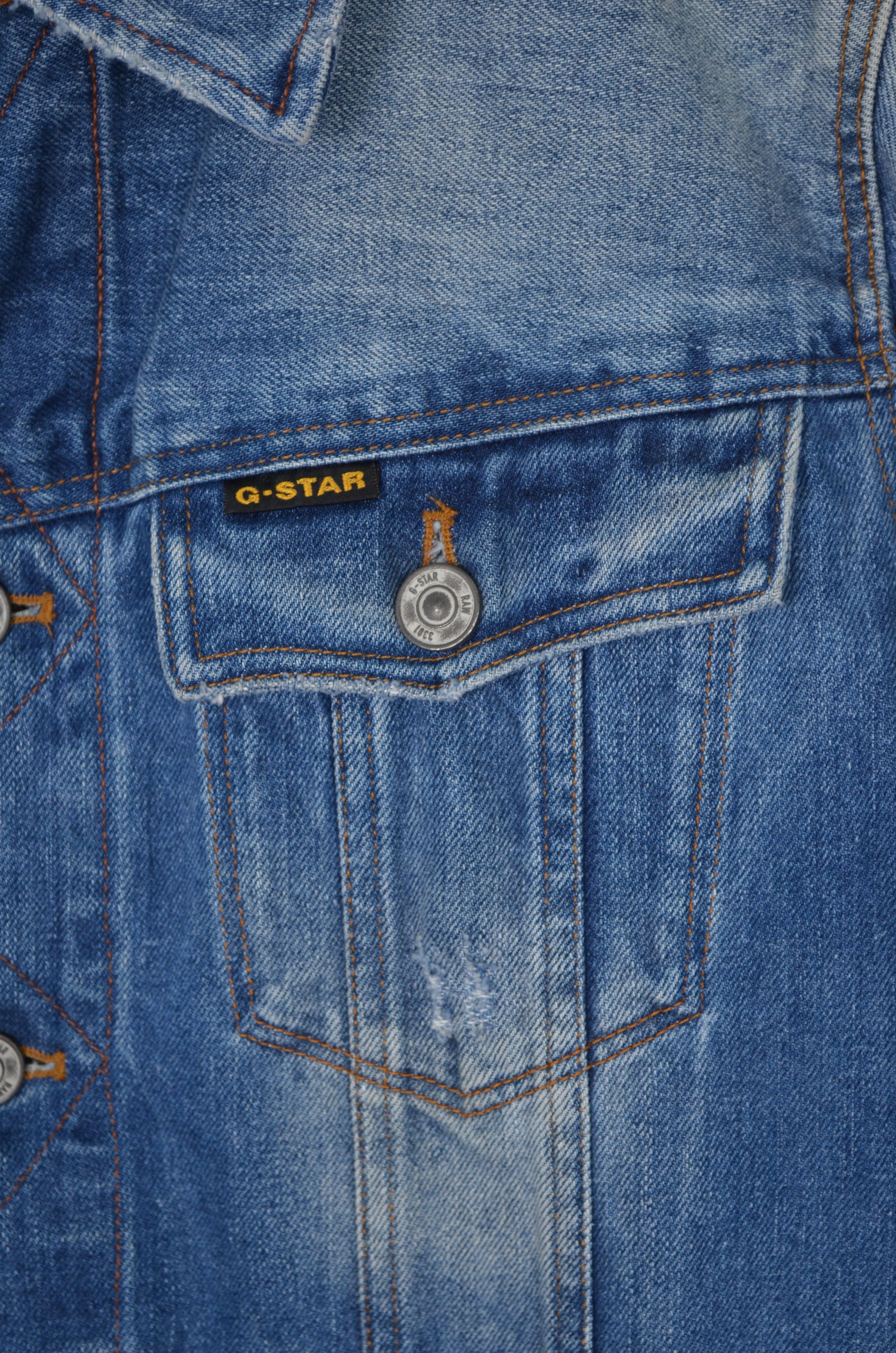 Designer × G-Star G-STAR Slim Tailor 3D JKT Jacket Denim Trucker Faded M Size US M / EU 48-50 / 2 - 7 Thumbnail