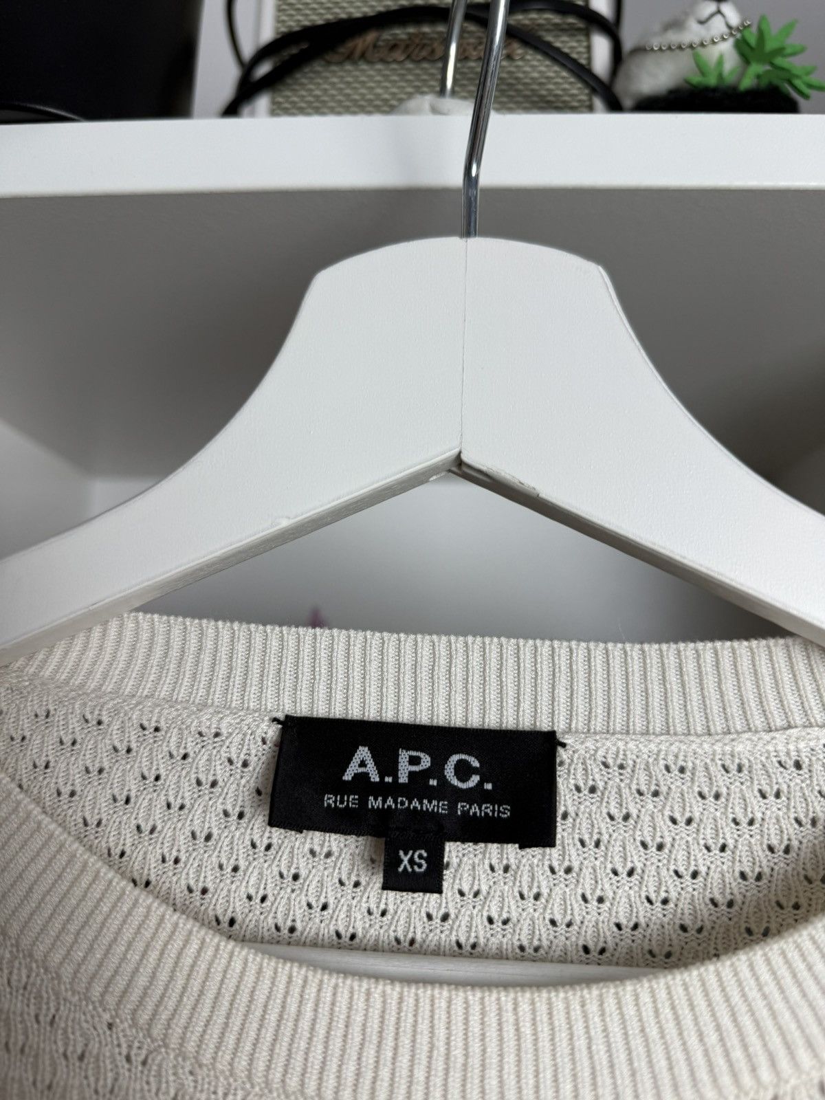 A.P.C. × Designer A.P.C Paris crochet knitted sweater XS designer luxury rare Size XS / US 0-2 / IT 36-38 - 4 Thumbnail