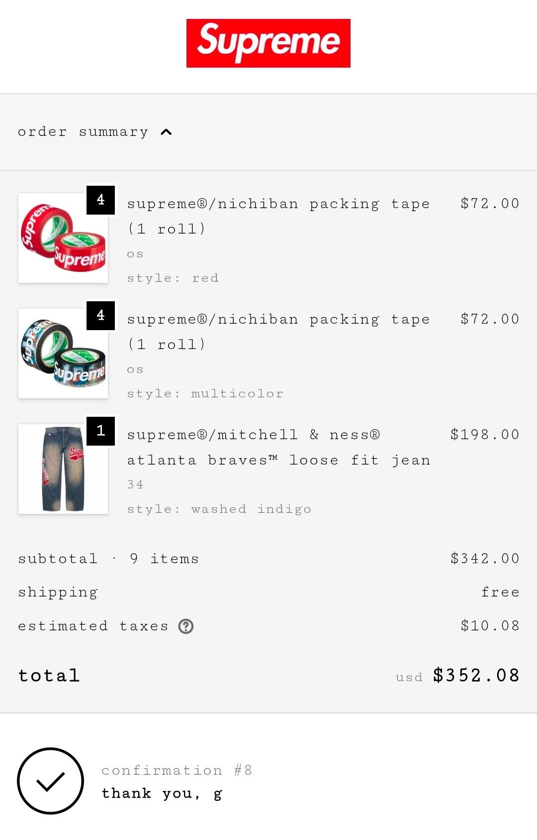 Supreme Supreme x Nichiban Packing Tape (1 Roll) Red Logo SS26 Size ONE SIZE - 2 Thumbnail