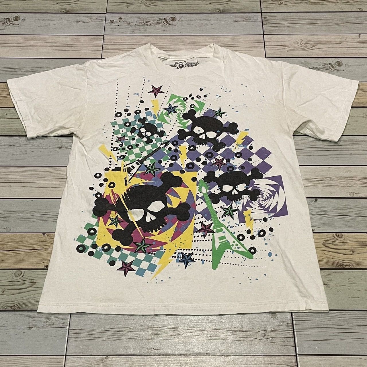 Affliction × Ed Hardy × Tapout Rare Carbon Wings Cross Tee Y2K Affliction Style Size US M / EU 48-50 / 2 - 1 Thumbnail