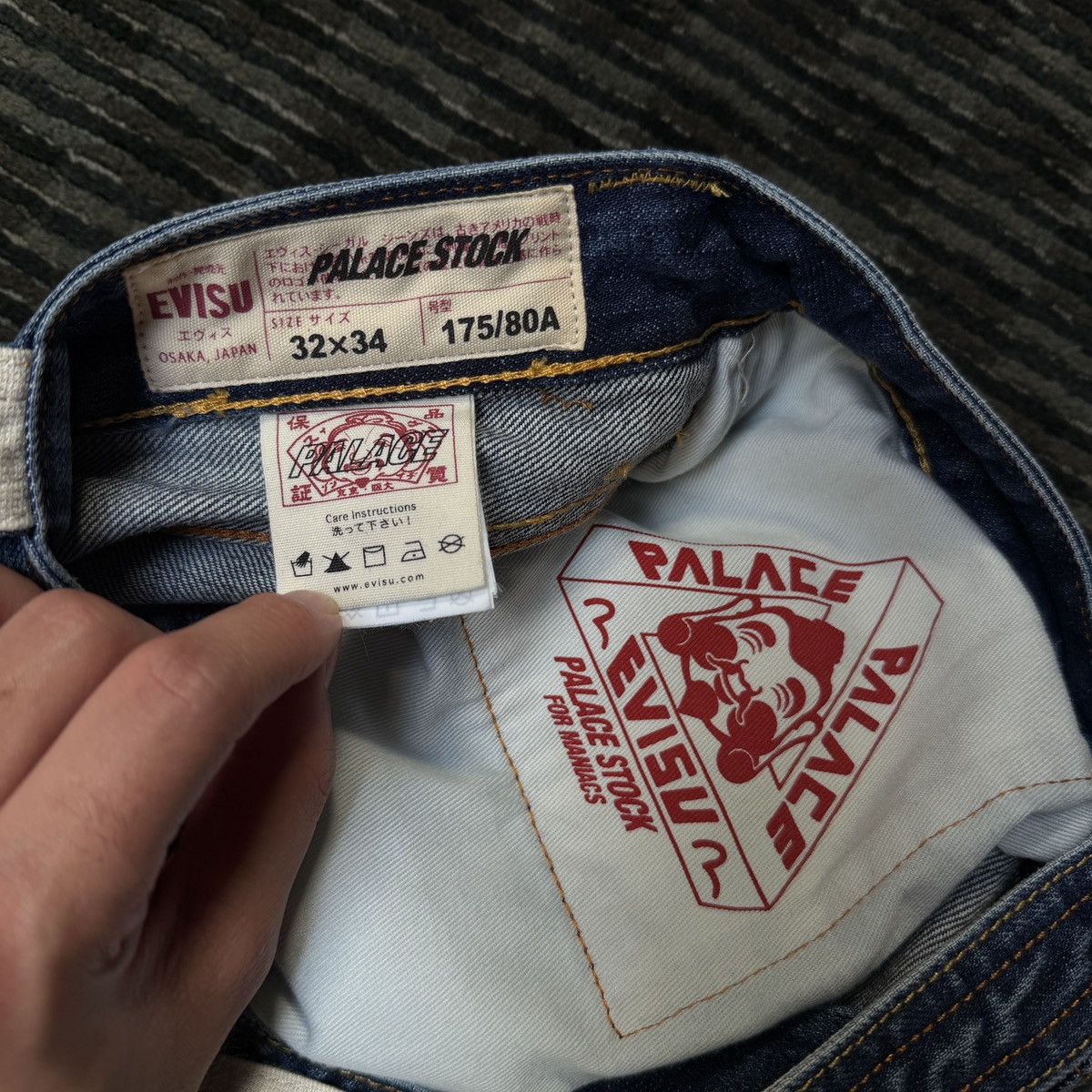 Evisu × Palace Palace Evisu Denim Tote Bag Size ONE SIZE - 4 Thumbnail