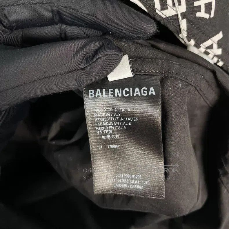 Balenciaga Balenciaga size 37 Cotton Logo all-over print long-sleeve Size US S / EU 44-46 / 1 - 5 Thumbnail