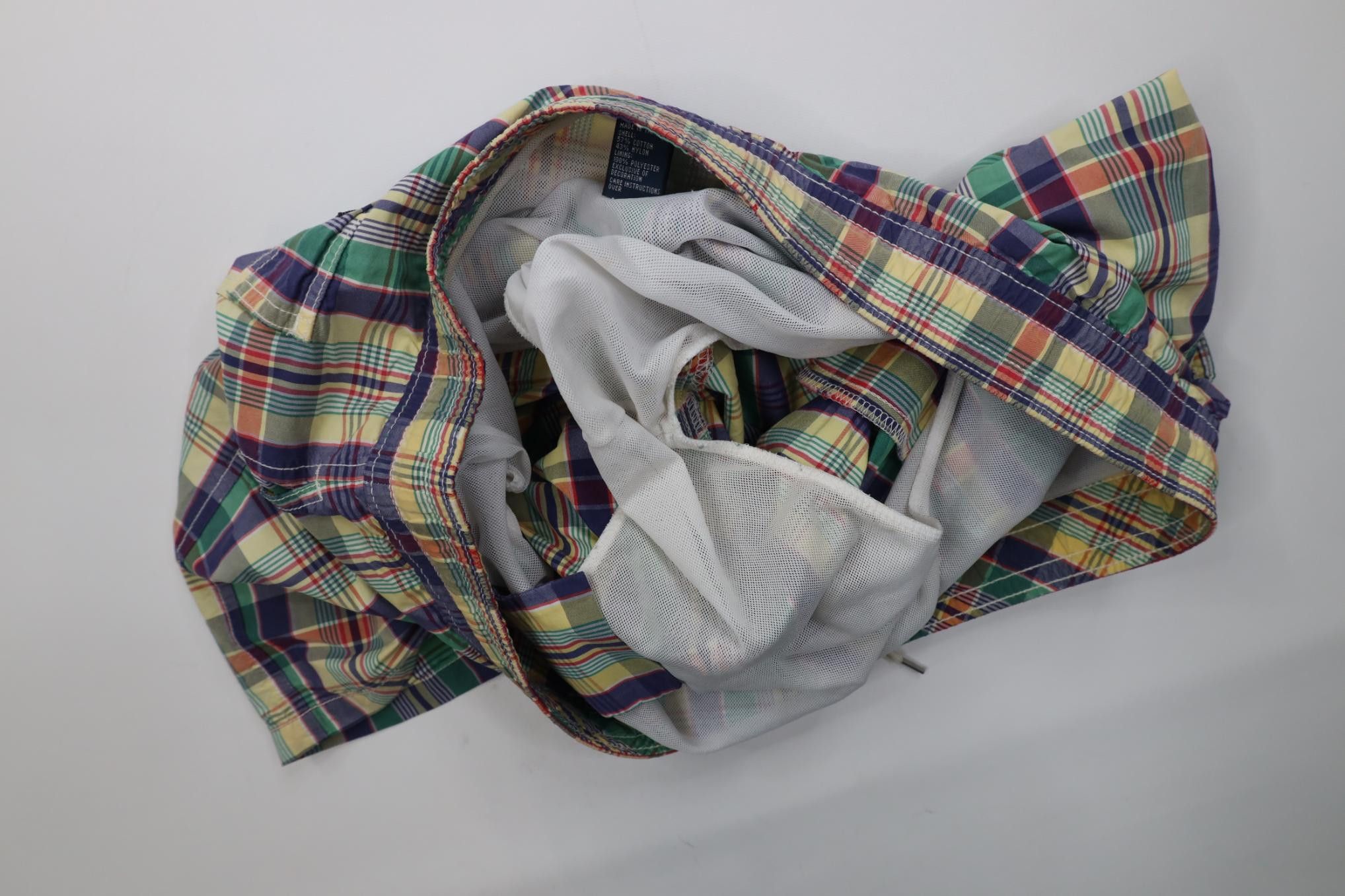 Polo Ralph Lauren Vintage 90s Y2K Ralph Lauren Madras Lined Shorts Swim Trunk Size US 34 / EU 50 - 10 Thumbnail