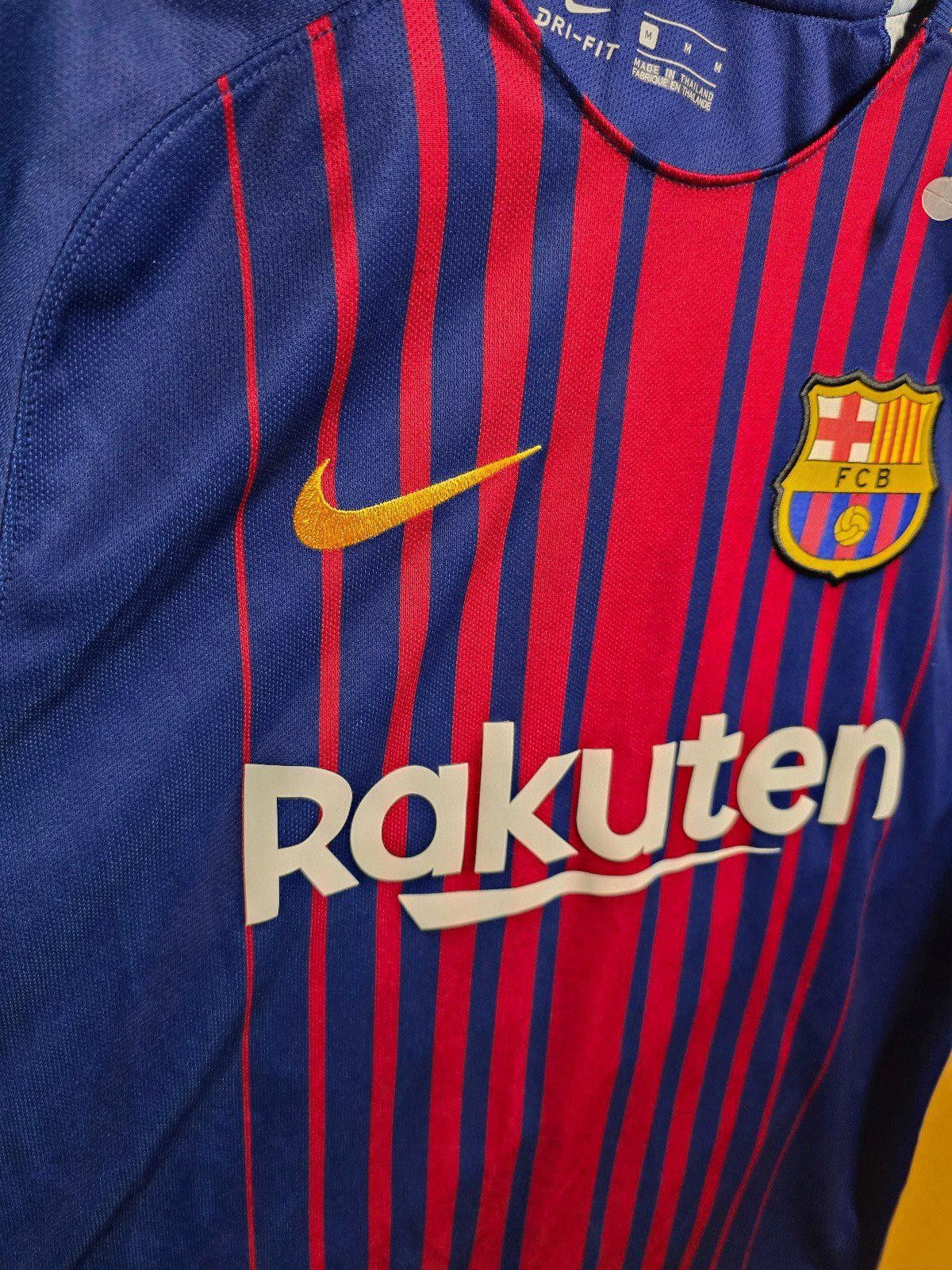 Nike Barcelona Jersey Home Football Soccer Shirt 2017 Sz M Size US M / EU 48-50 / 2 - 4 Thumbnail