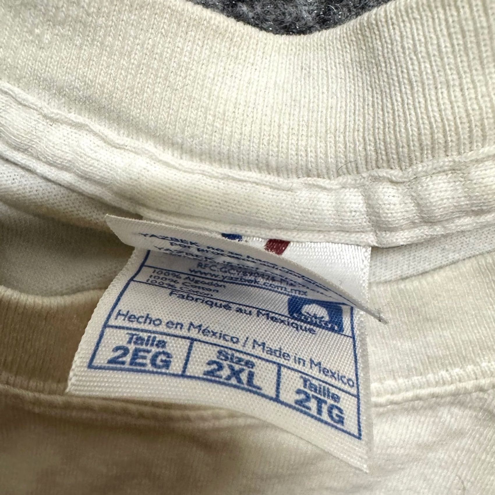 Bones VINTAGE Bad to the Bone T-shirt Men 2XLT White Y2K Grunge Distressed Stained VTG Vintage Shirt Mens 2XL Tall Size US XXL / EU 58 / 5 - 3 Thumbnail