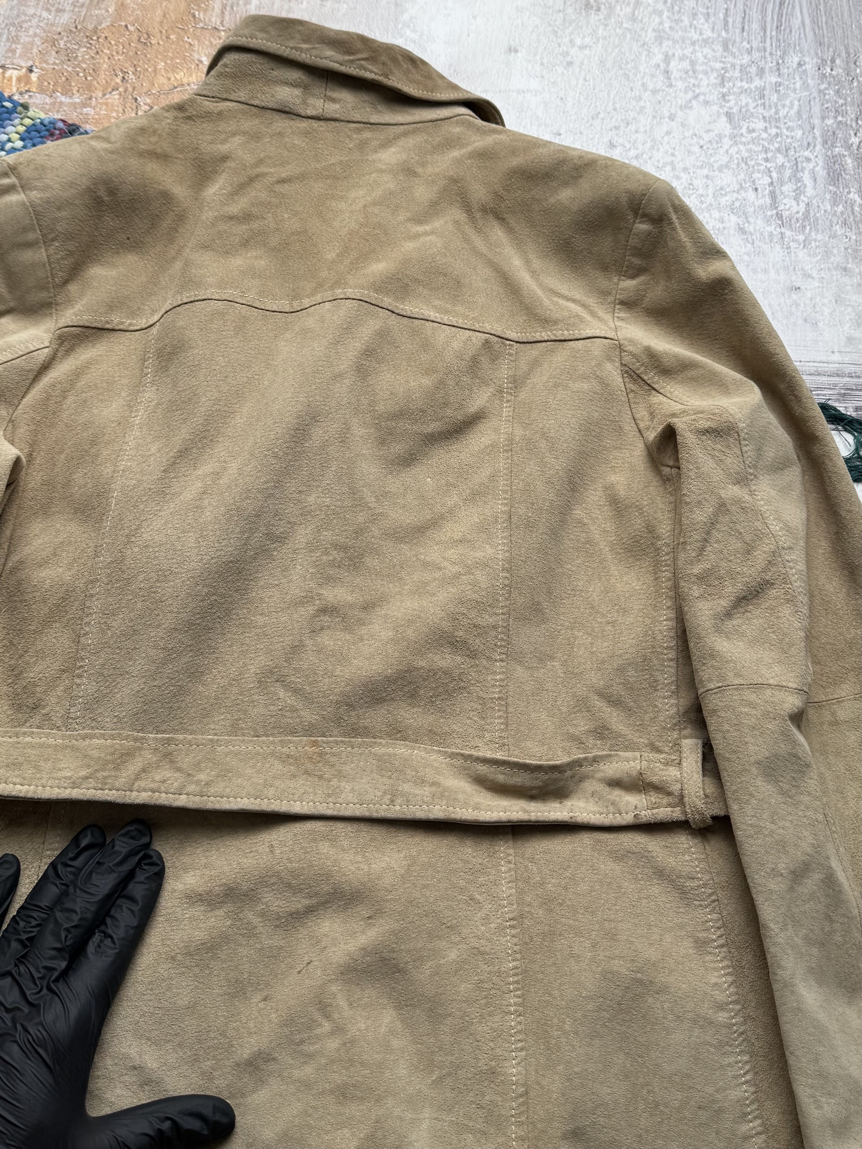 Vintage Vintage Real Pig Suede Jacket With Belt A8(V1)D15 Size L / US 10 / IT 46 - 22 Thumbnail