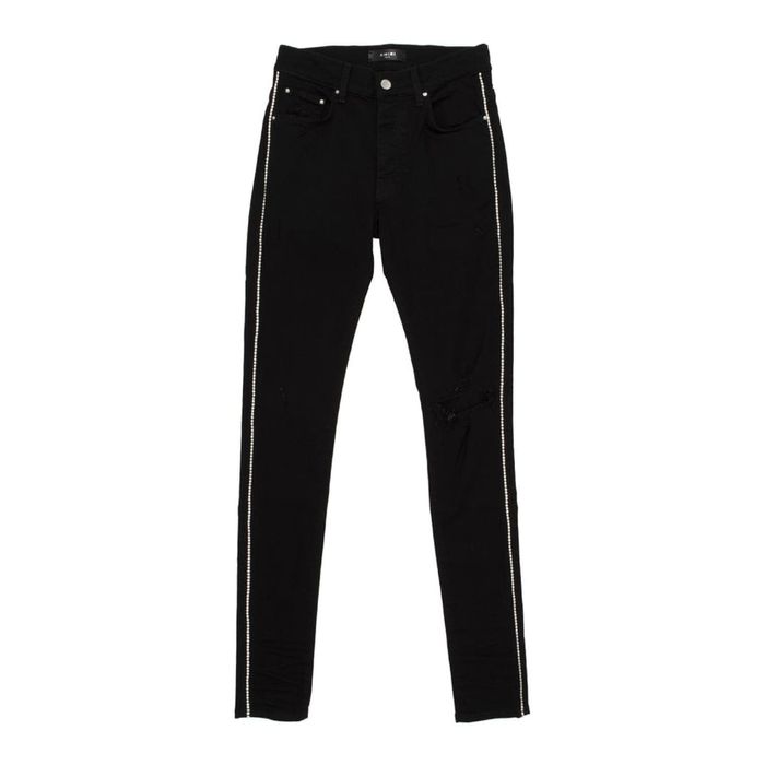 Amiri black crystal sales jeans