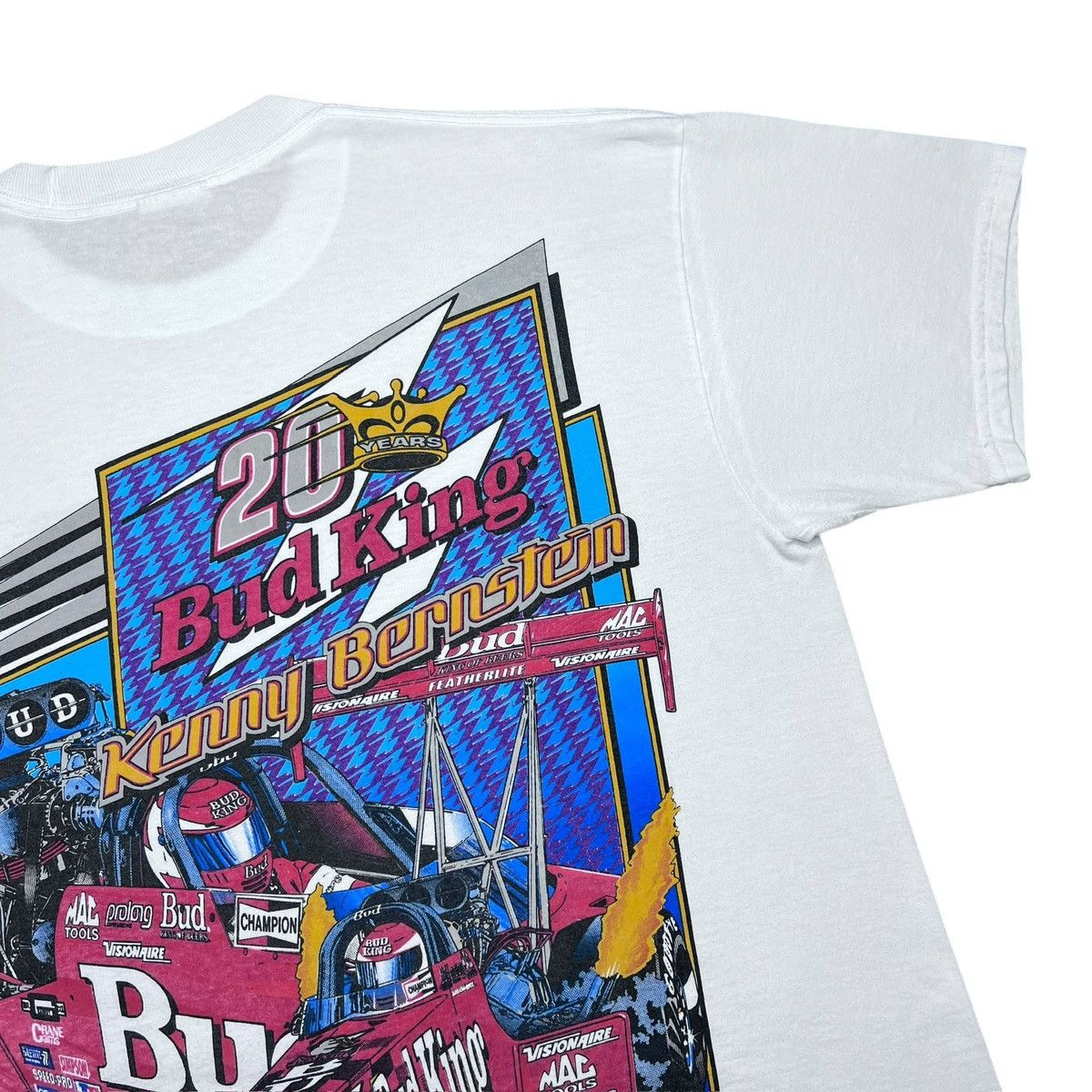Budweiser Vintage 1998 Budweiser Racing Kenny Bernstein Graphic TShirt Size US L / EU 52-54 / 3 - 11 Thumbnail