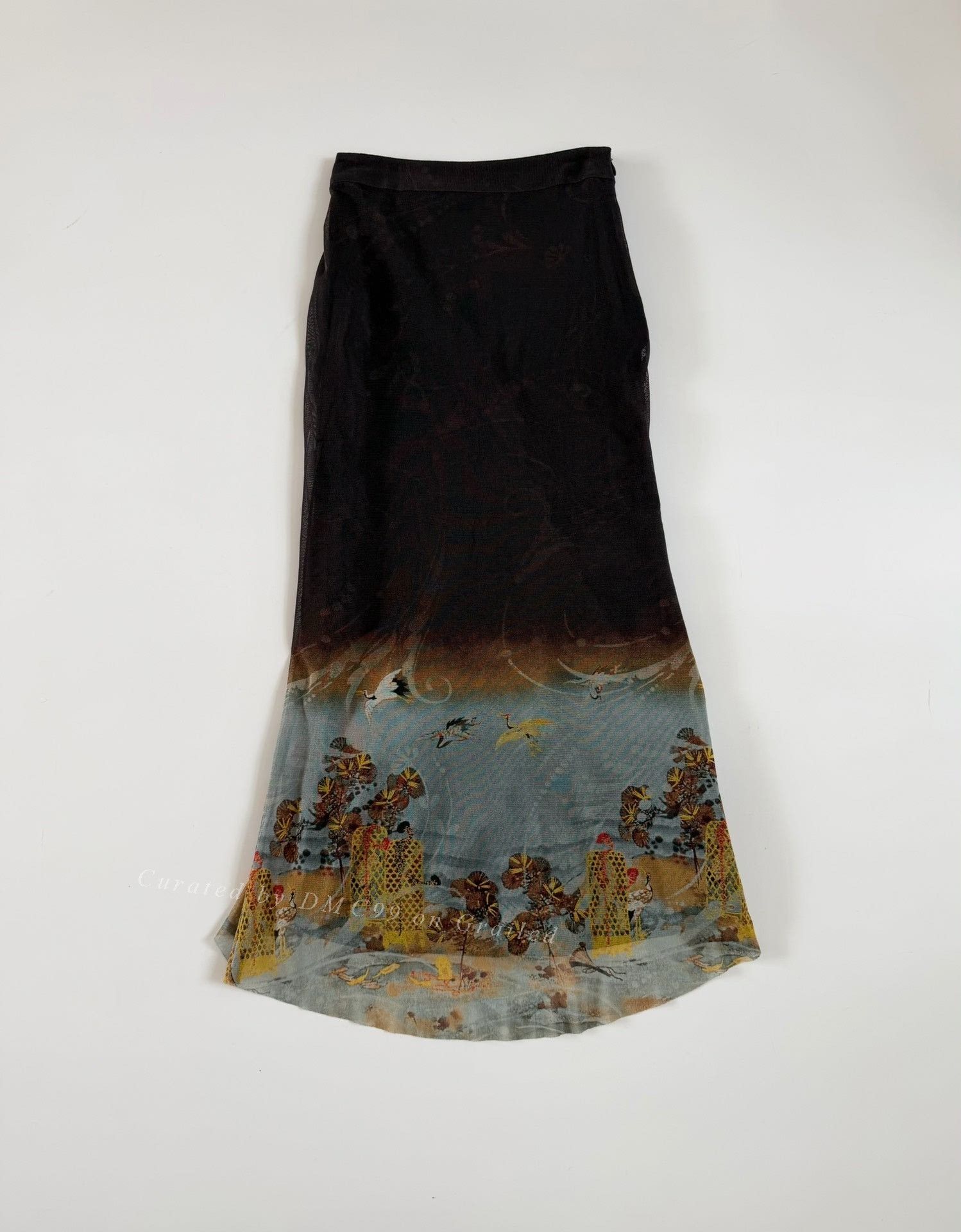 Jean Paul Gaultier Jean Paul Gaultier Vintage Crane Mesh Skirt Size 40" / US 18 - 1 Thumbnail