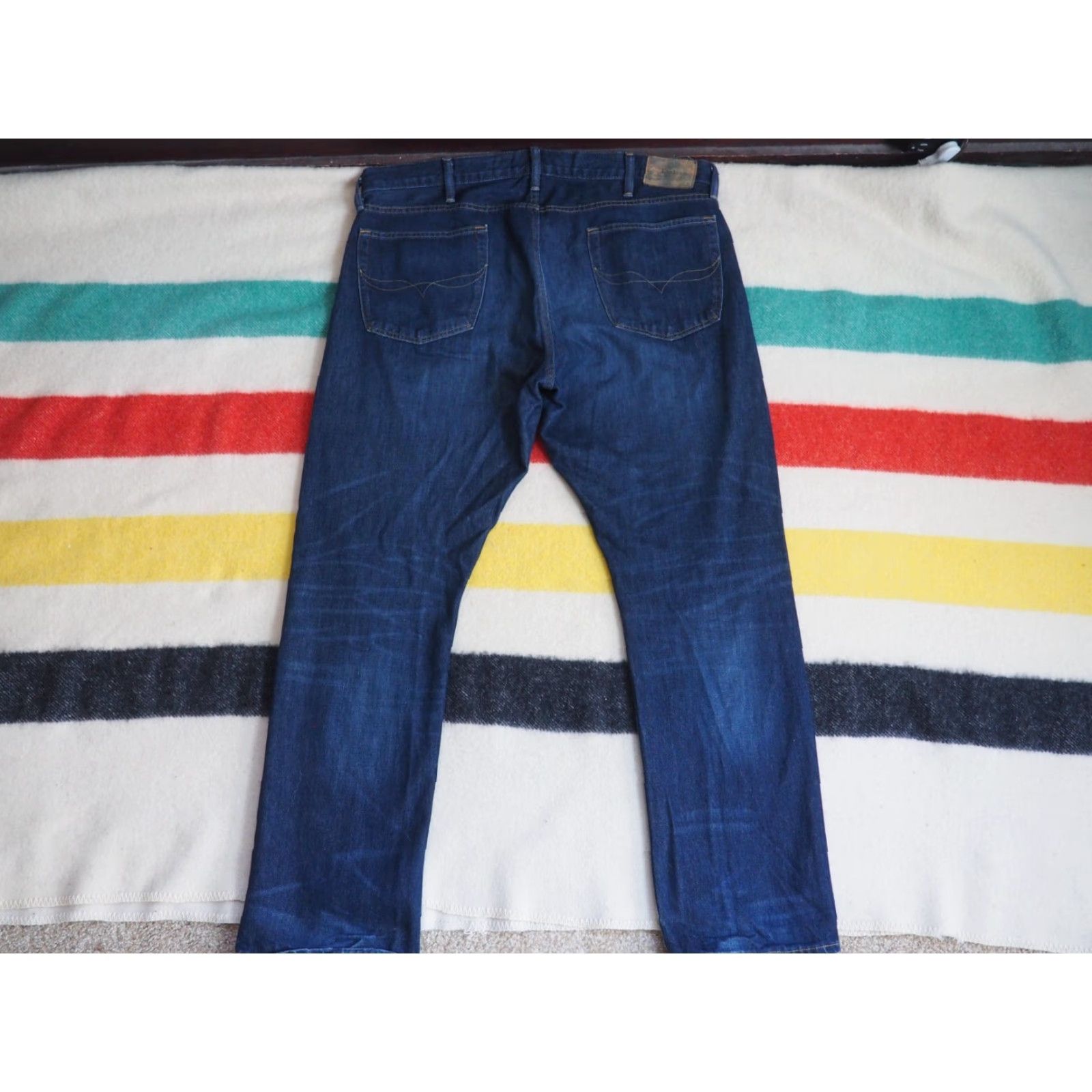 Polo Ralph Lauren VTG Polo Ralph Lauren Hampton Relax Straight Jeans 40x32 Dark Wash Blue Denim Cotton Logo Men Regular Jeans Size US L / EU 52-54 / 3 - 2 Thumbnail