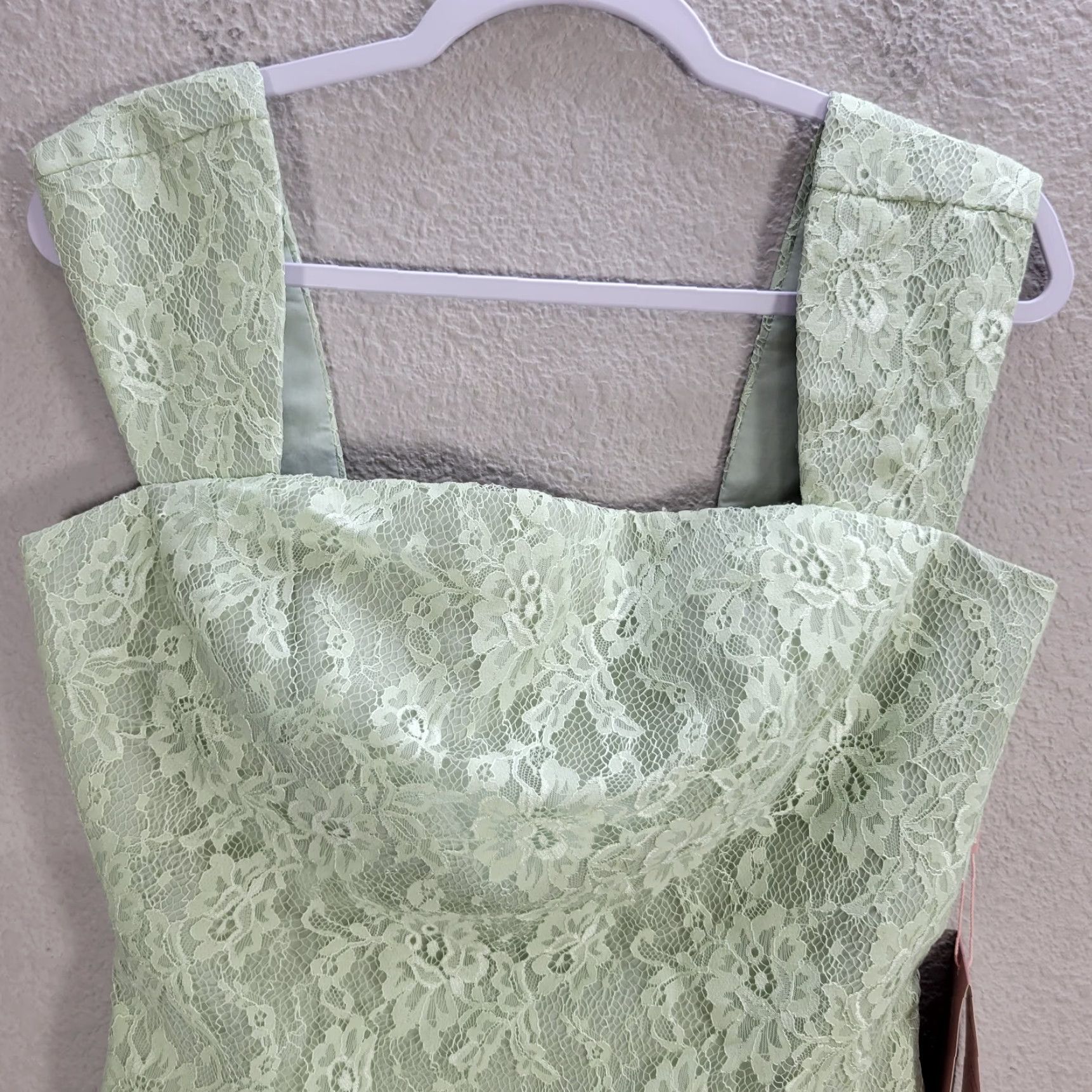 Olive Women's BM Bridal Olive Green Lace Fliral Prom Top Cropped Evening Sz S NWT Sleeveless Tank Party/Cocktail Womens Size S / US 4 / IT 40 - 4 Thumbnail